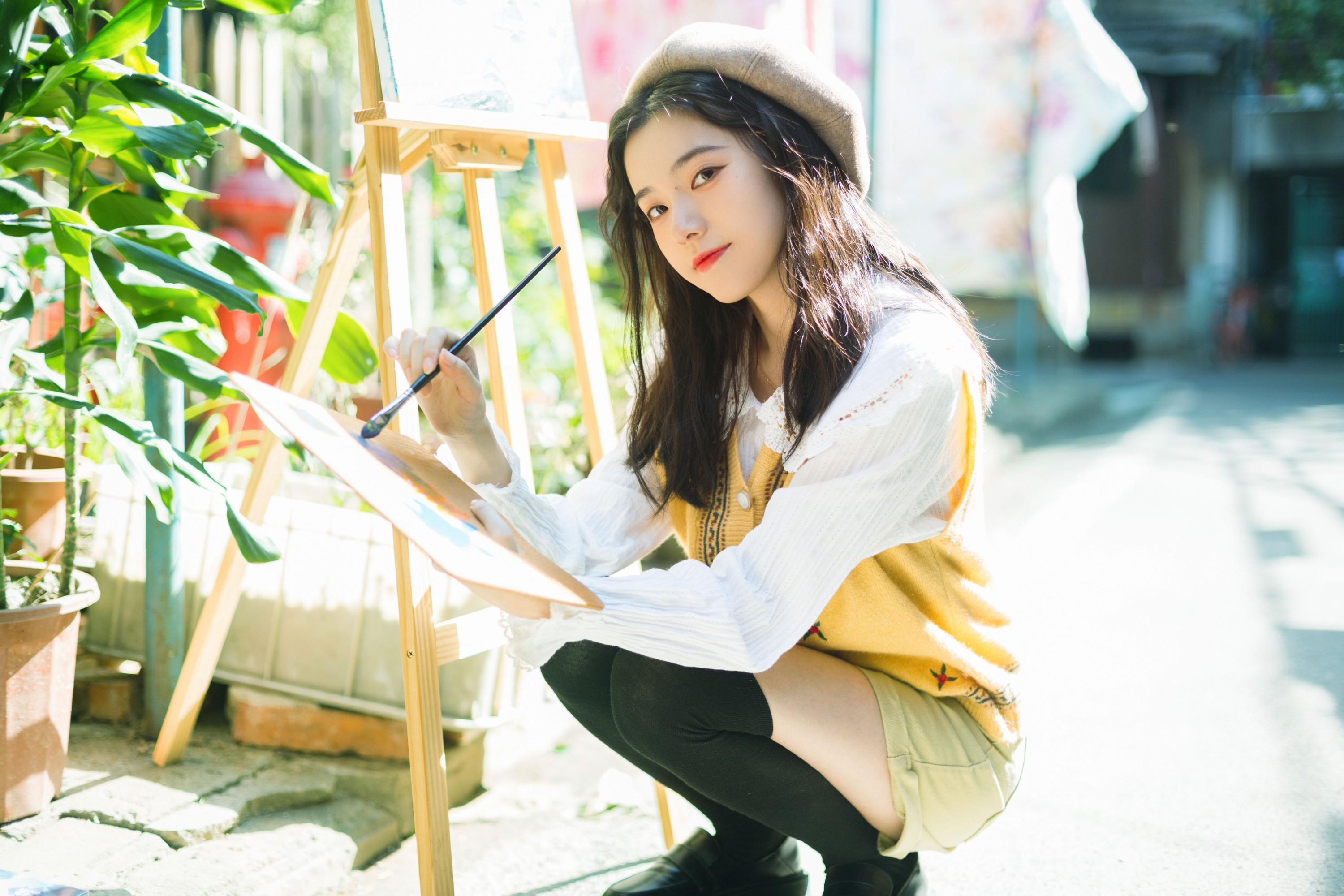 图片[5]-靜鏡婧 – 《小小画家》[29P]-COS写真在线网