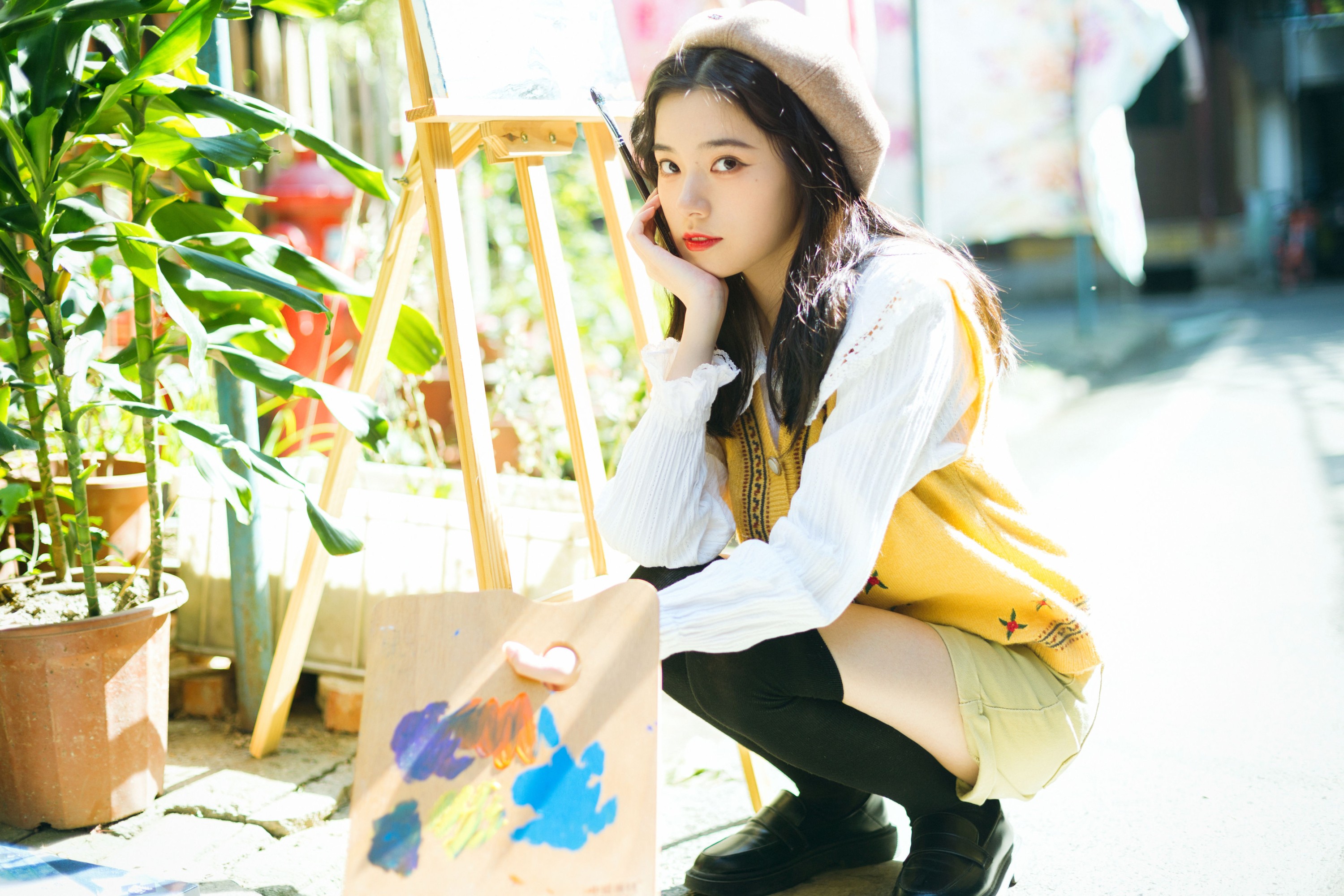 图片[6]-靜鏡婧 – 《小小画家》[29P]-COS写真在线网