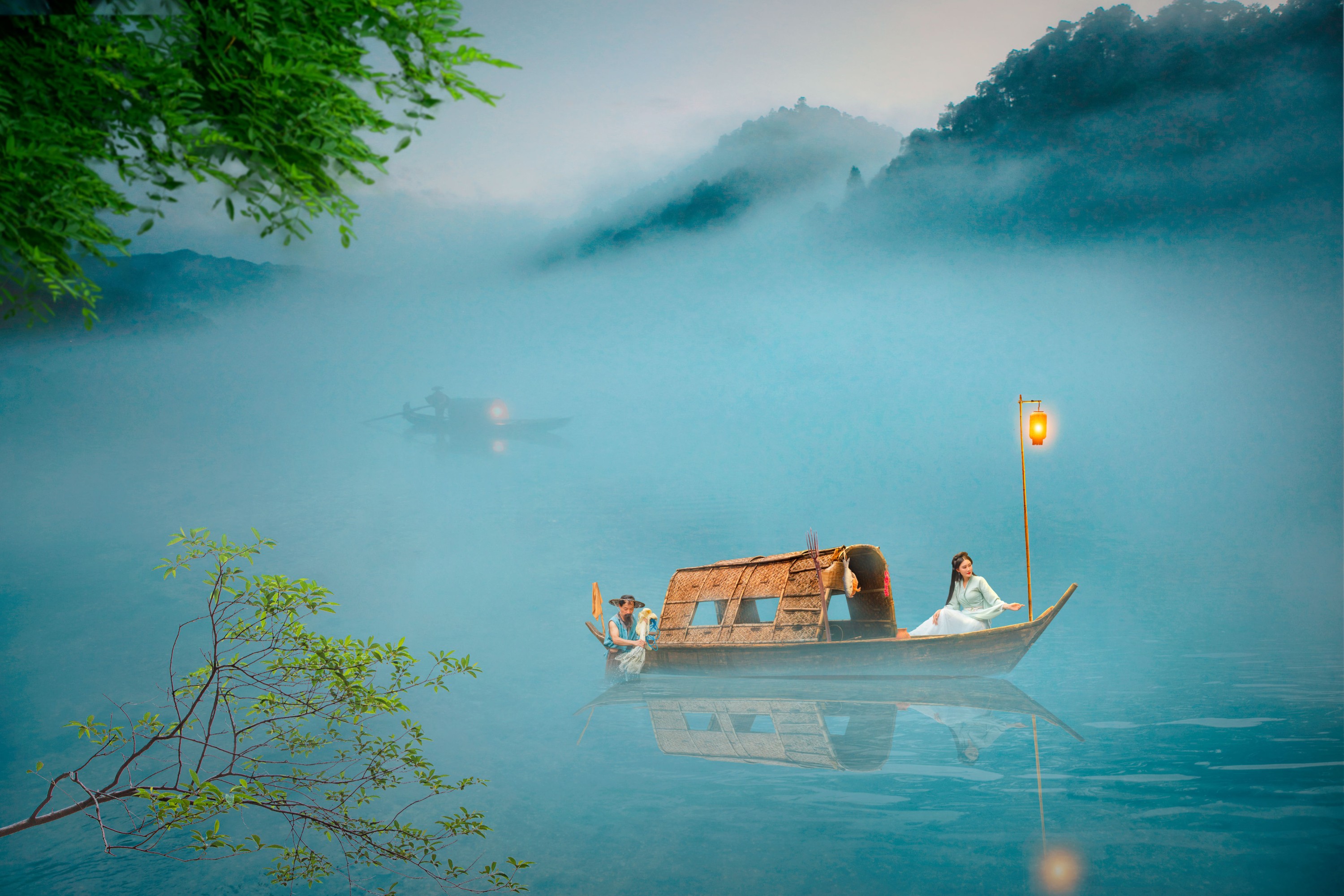 图片[4]-敏敏 – 《湖心雾渔》[28P]-COS写真在线网