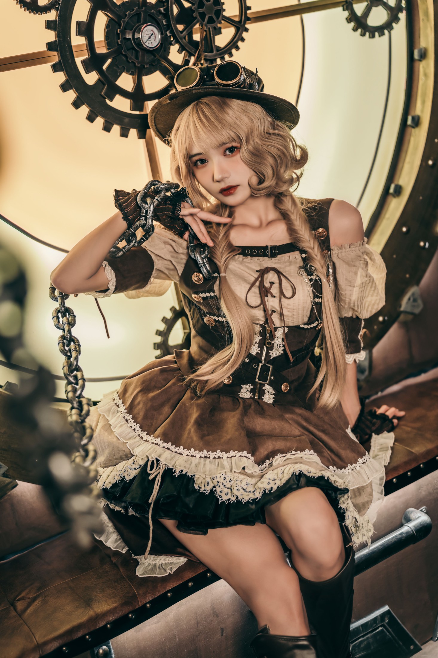 图片[3]-兔子Zzz不吃胡萝卜 – 《蒸汽少女》[30P]-COS写真在线网