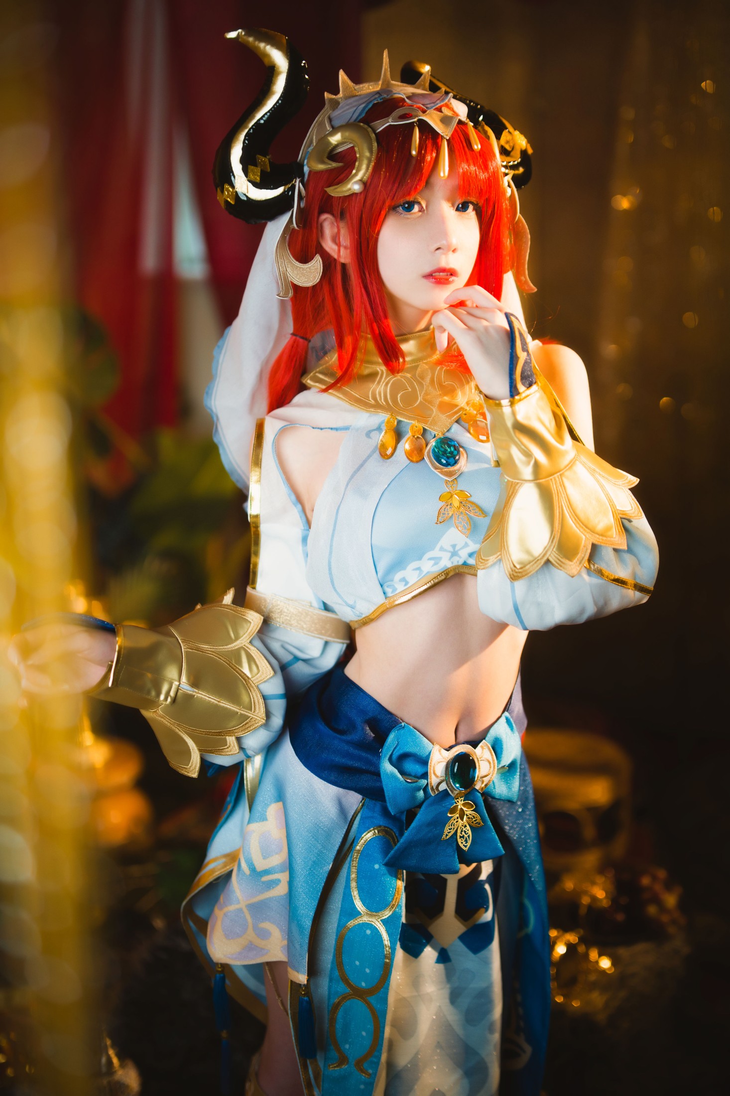 图片[5]-清青琴玖 – 《原神COS · 妮露》[30P]-COS写真在线网