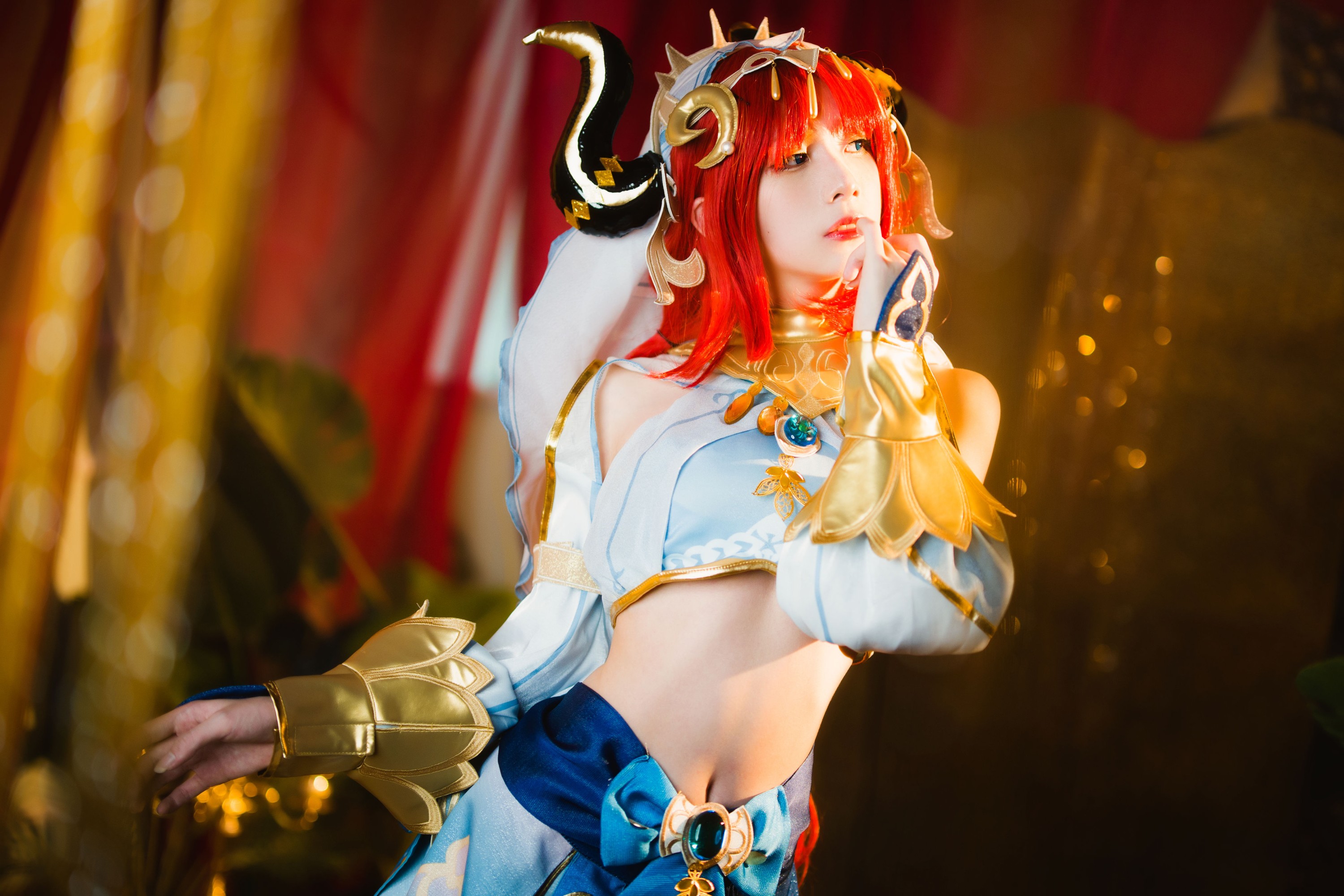 图片[4]-清青琴玖 – 《原神COS · 妮露》[30P]-COS写真在线网