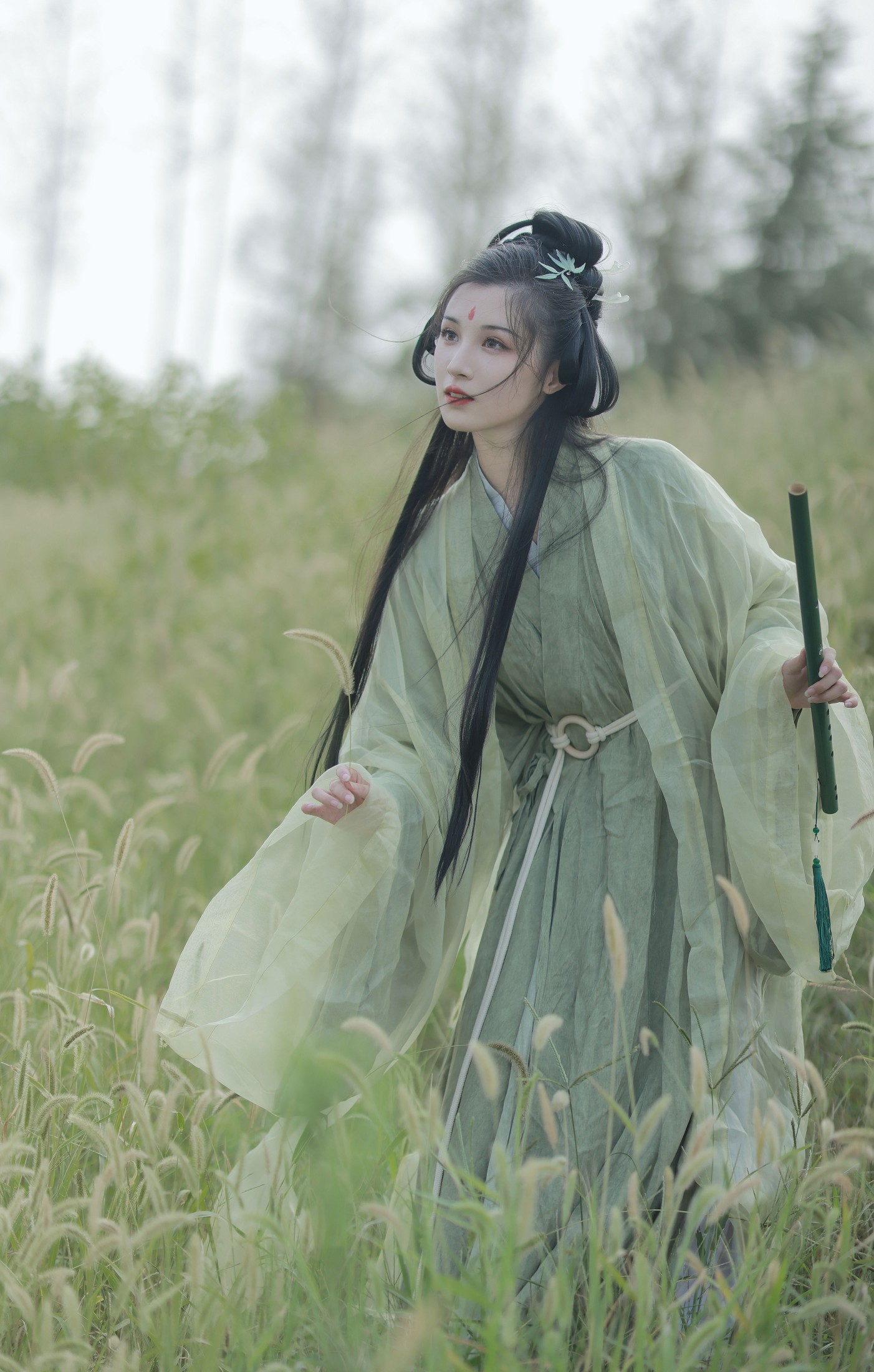图片[4]-十八重川 – 《绿色》[22P]-COS写真在线网