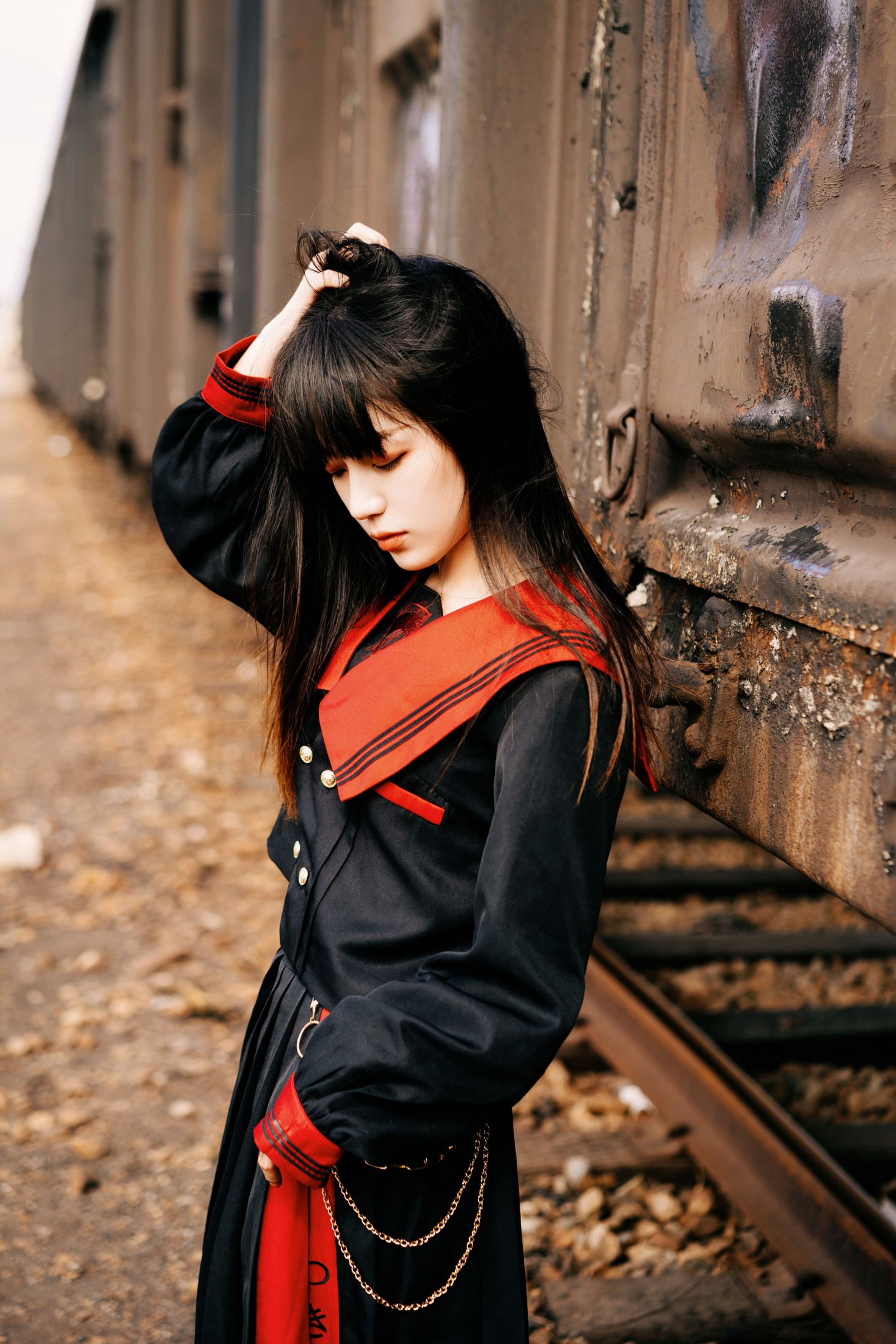 图片[3]-见贤-K – 《不良JK》[53P]-COS写真在线网