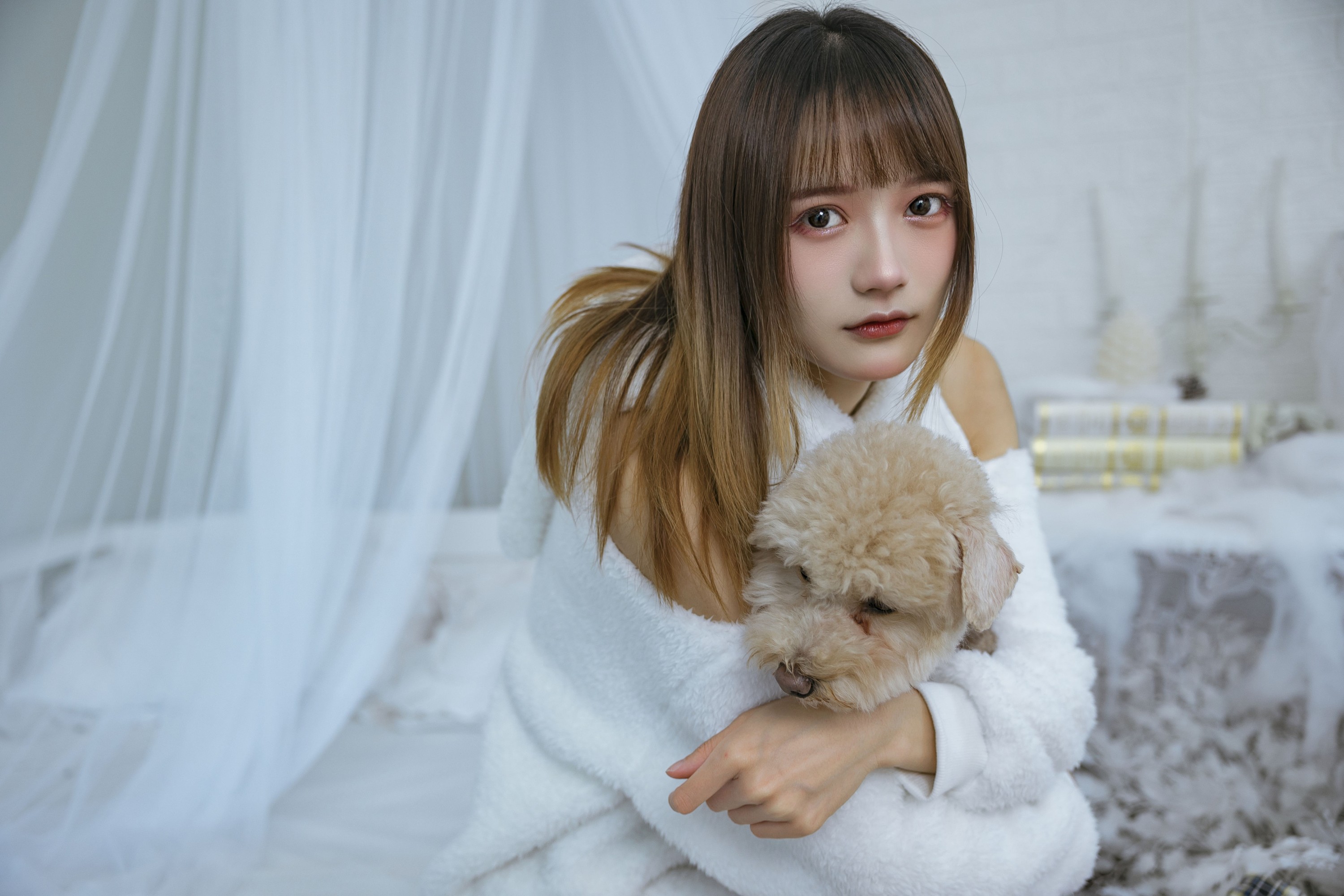 图片[5]-兔子Zzz不吃胡萝卜 – 《温馨少女与宠物们》[24P]-COS写真在线网
