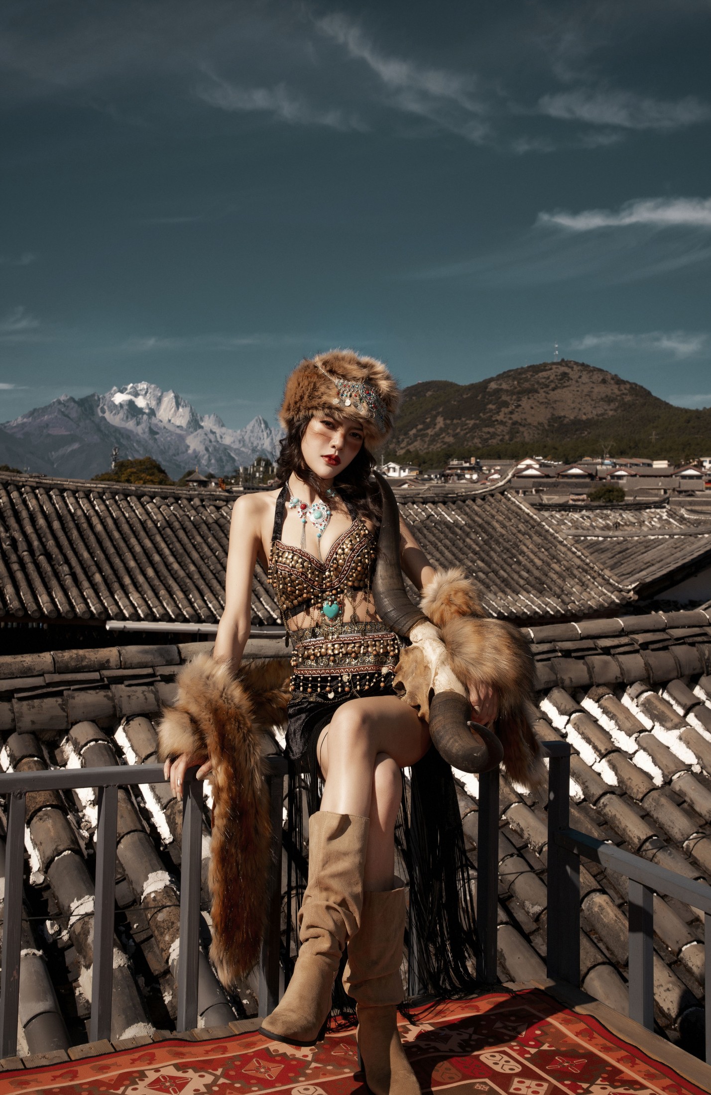 图片[4]-戴戴 – 《部落公主》[25P]-COS写真在线网
