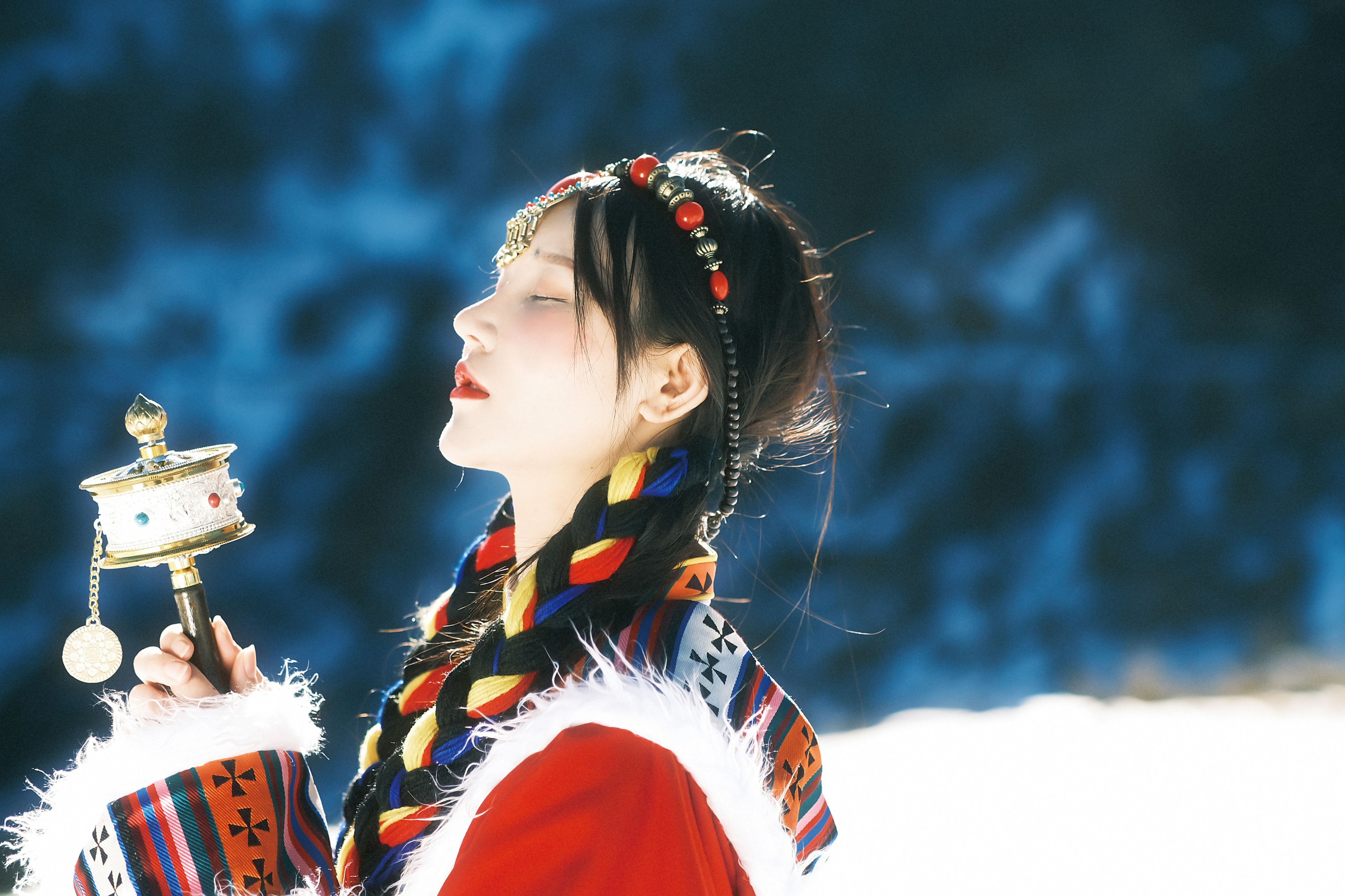 图片[5]-小霜 – 《我离不开神山，你带一支格桑花走吧》[22P]-COS写真在线网