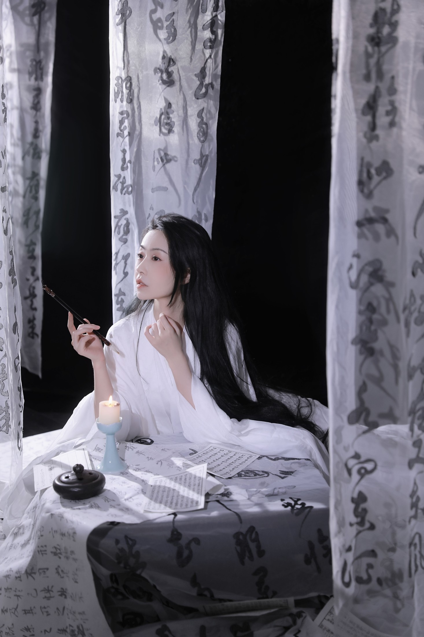 图片[4]-媛媛月舞 – 《提笔写月》[20P]-COS写真在线网