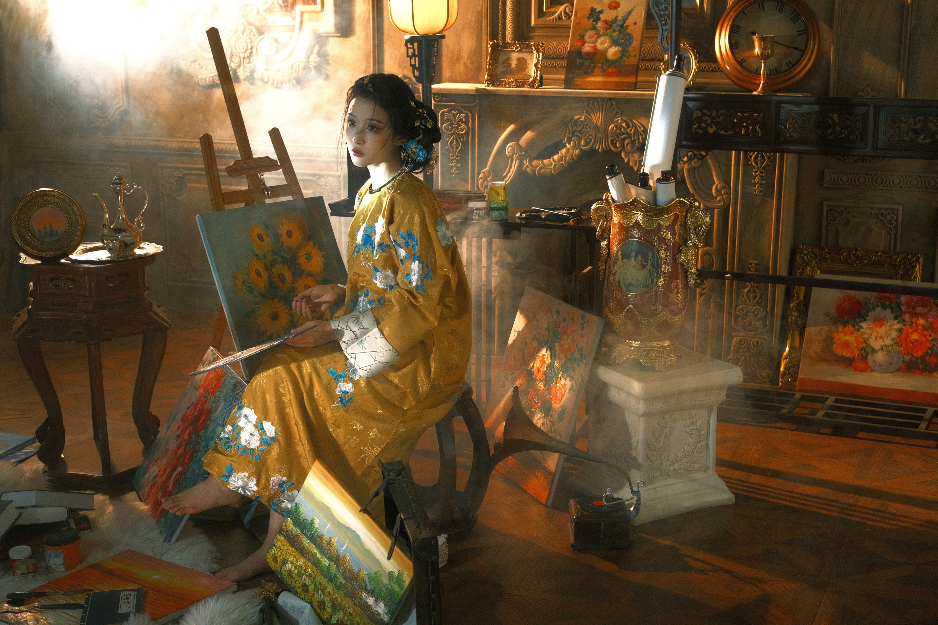图片[4]-不及丿 – 《西方画展上的东方女人》[20P]-COS写真在线网
