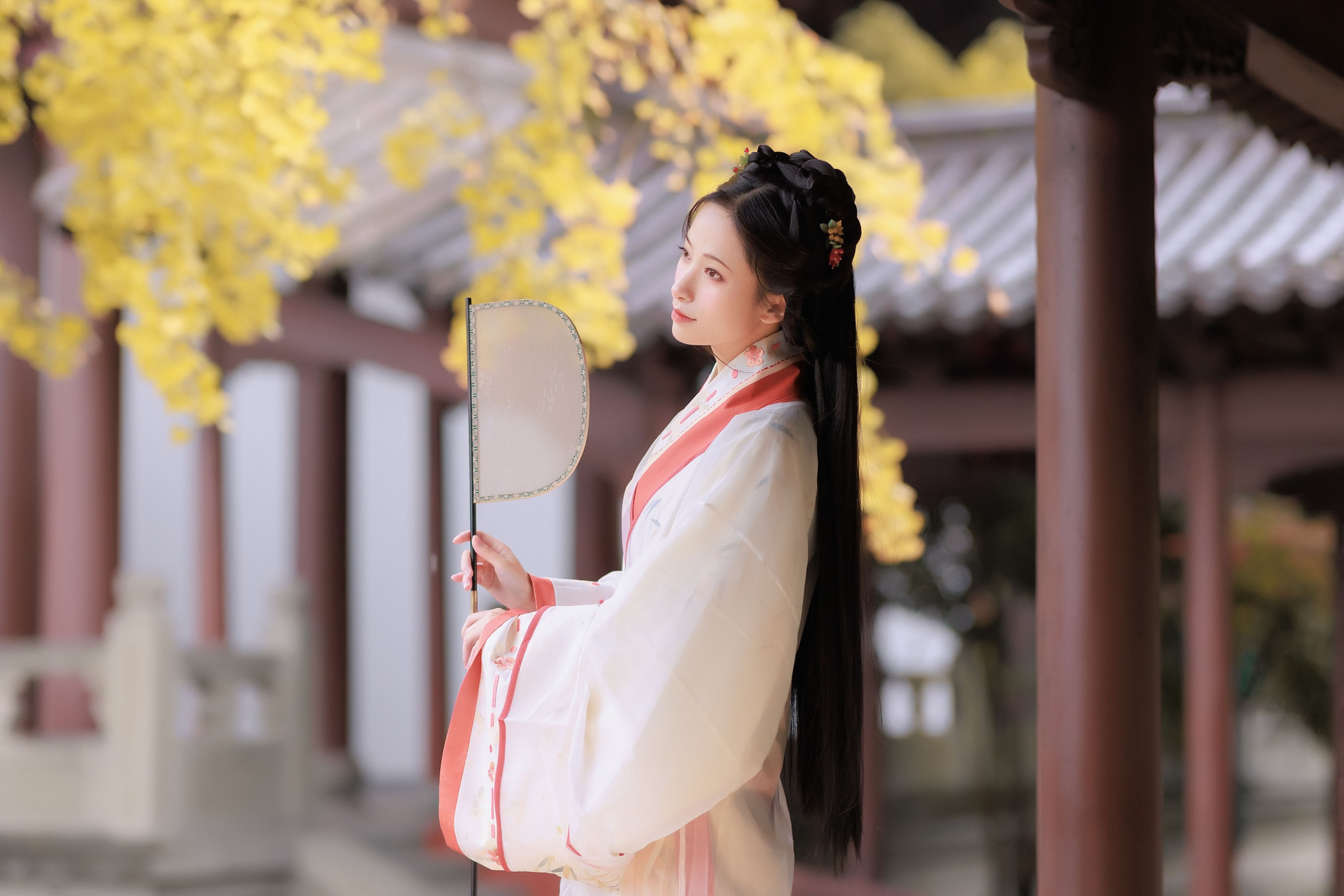图片[3]-眸小妖 – 《雨中银杏》[24P]-COS写真在线网