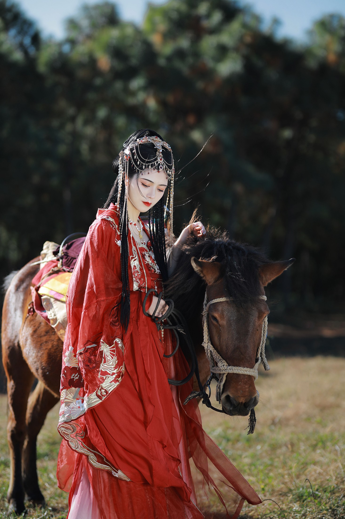 图片[5]-吾岁岁 – 《夕阳流火风舞沙，落日余晖映彩霞》[24P]-COS写真在线网