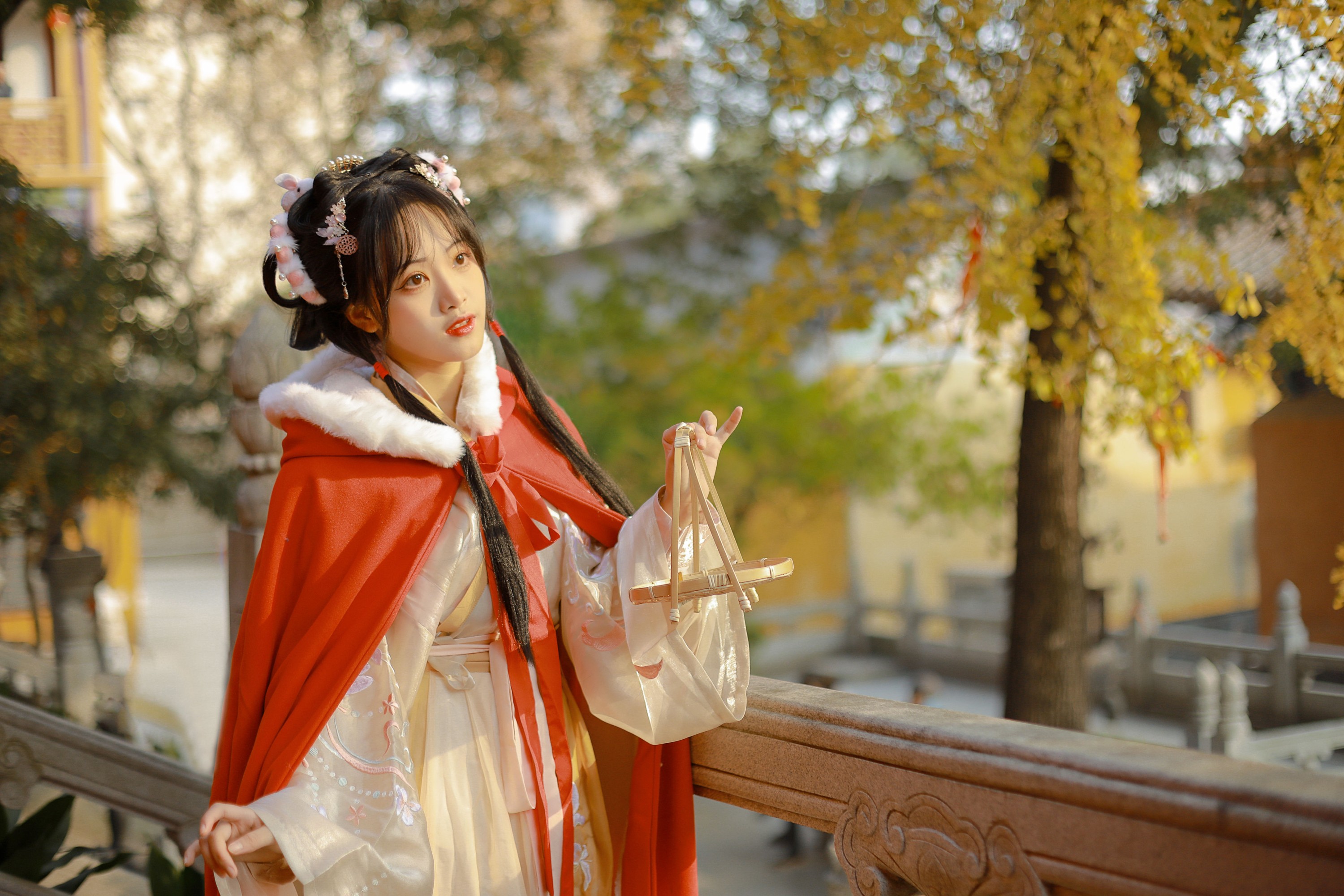 图片[3]-是蝶绪咩 – 《银杏汉服》[22P]-COS写真在线网
