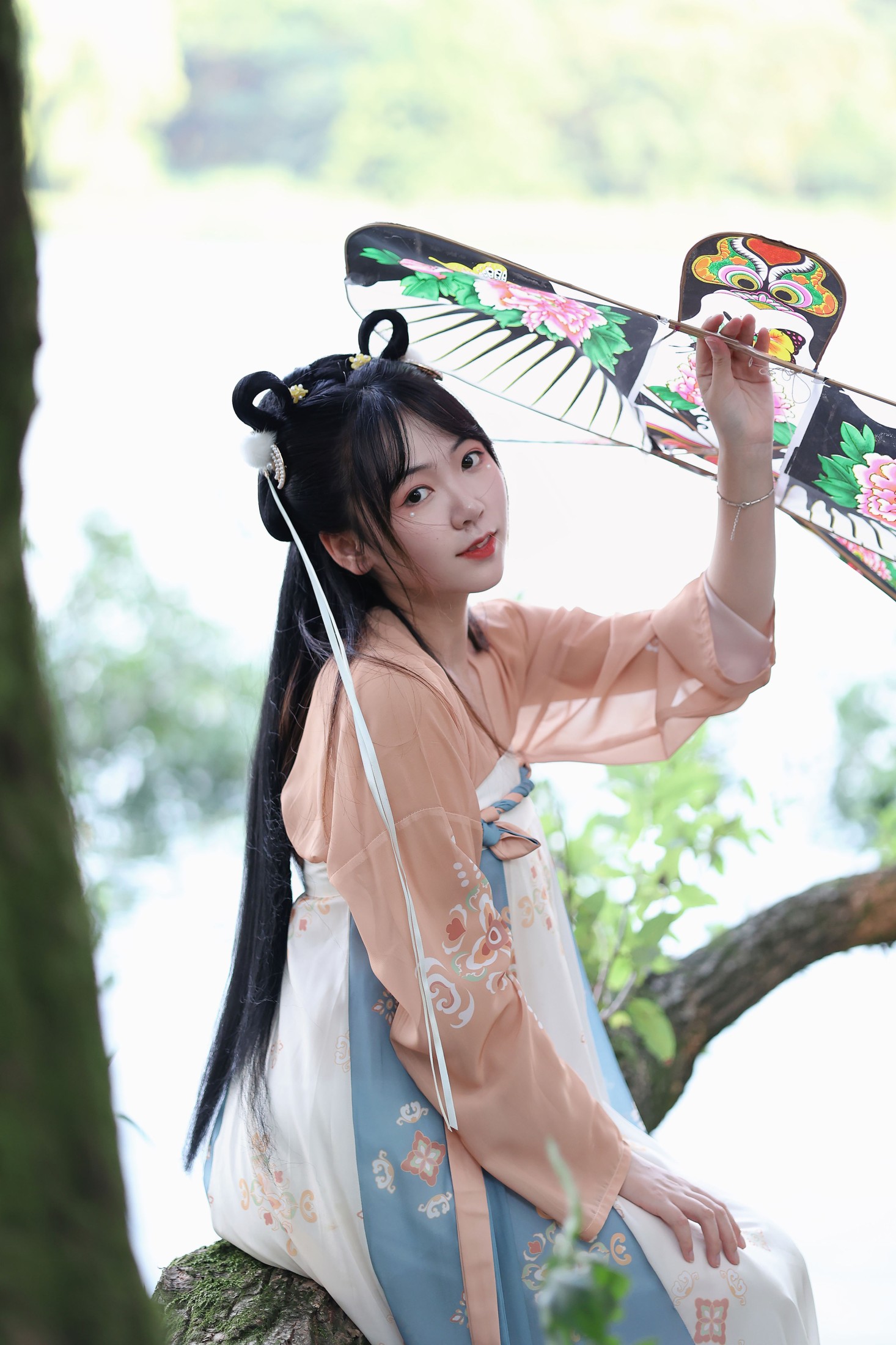 图片[3]-栗子蛋糕 – 《春柳捻纸鸢》[21P]-COS写真在线网
