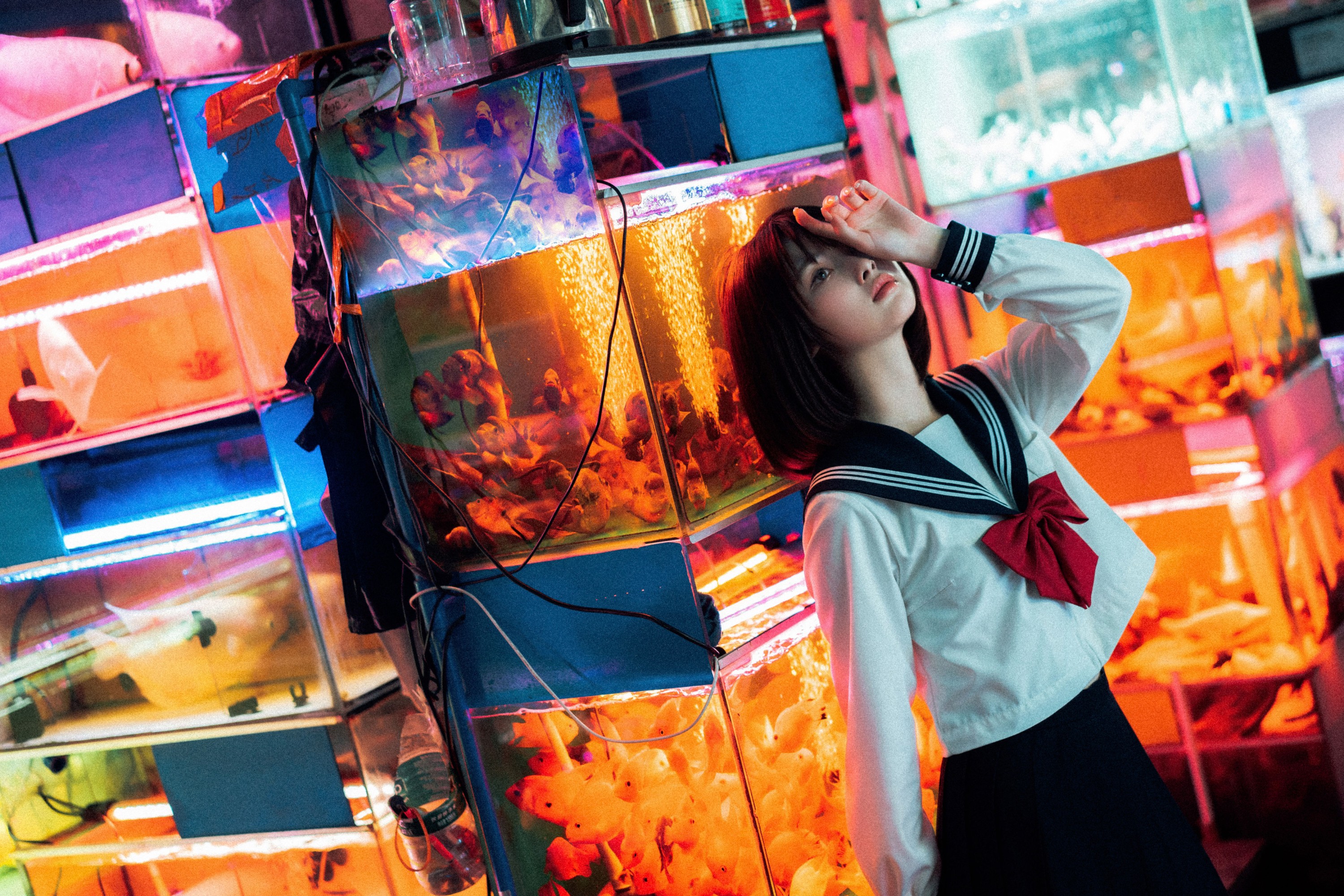 图片[3]-河豚抚子 – 《金鱼jk》[26P]-COS写真在线网