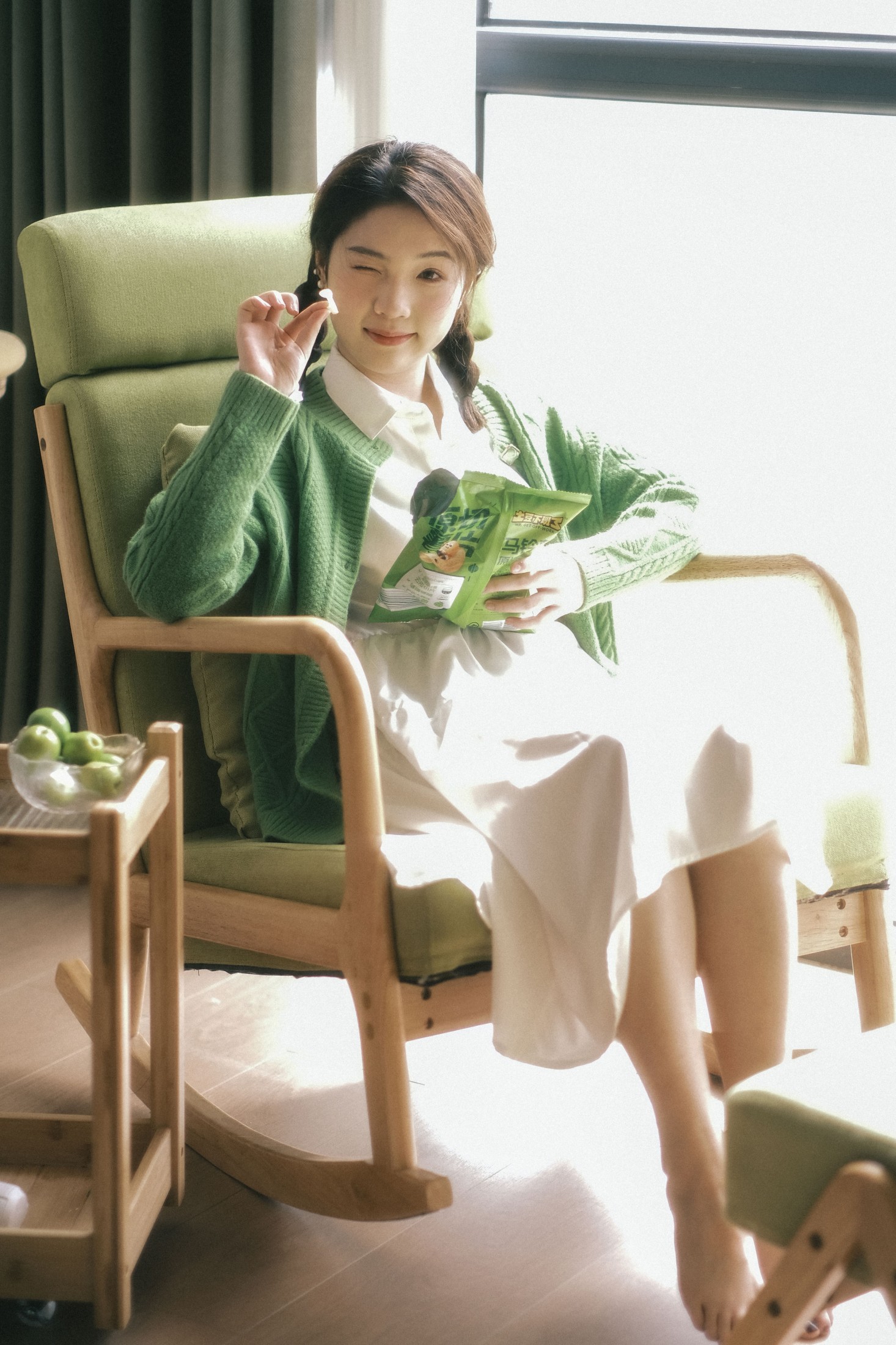 图片[3]-橙子 – 《少女绿》[32P]-COS写真在线网