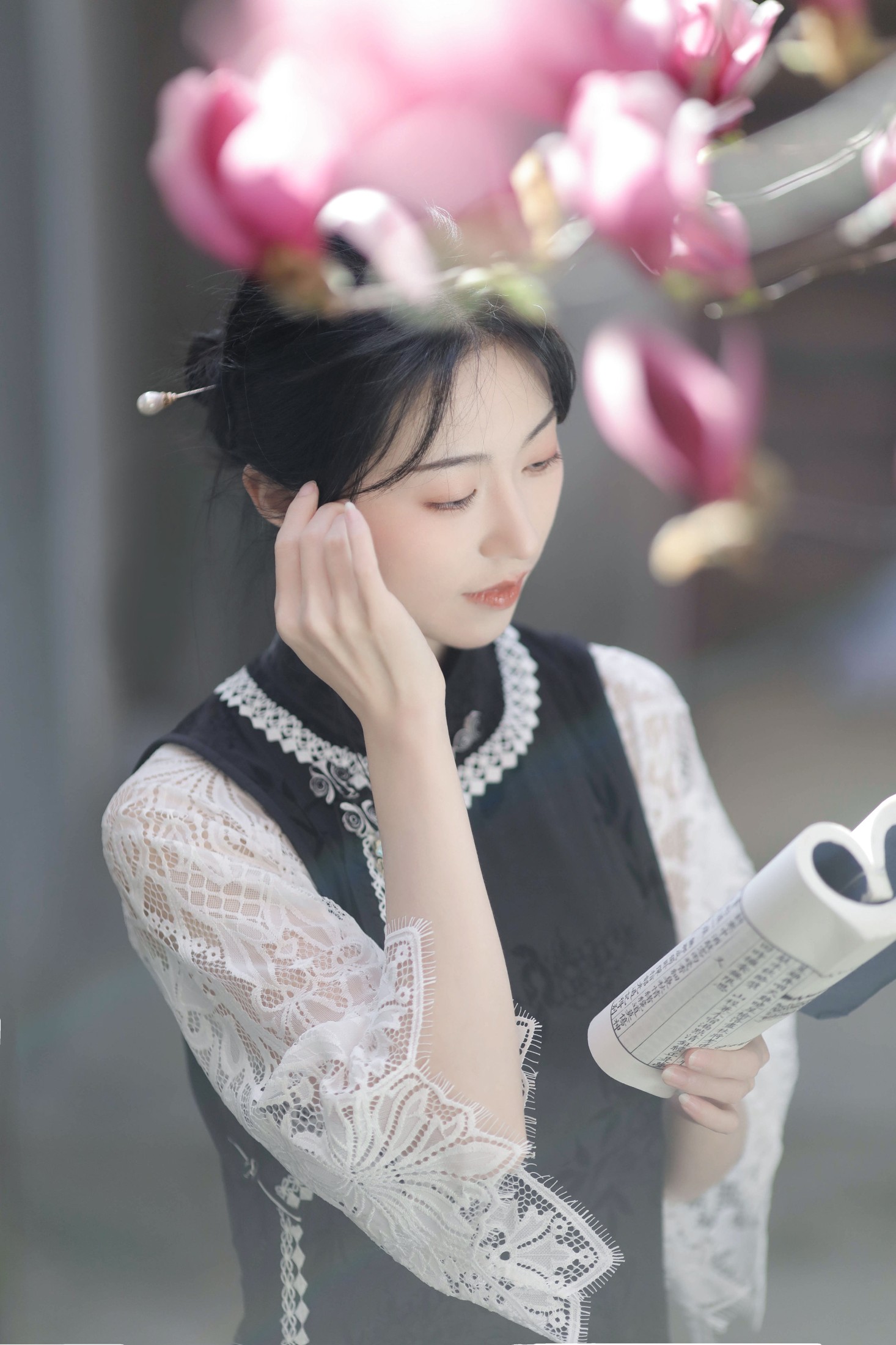 图片[5]-粉面姑娘 – 《玉兰花》[27P]-COS写真在线网
