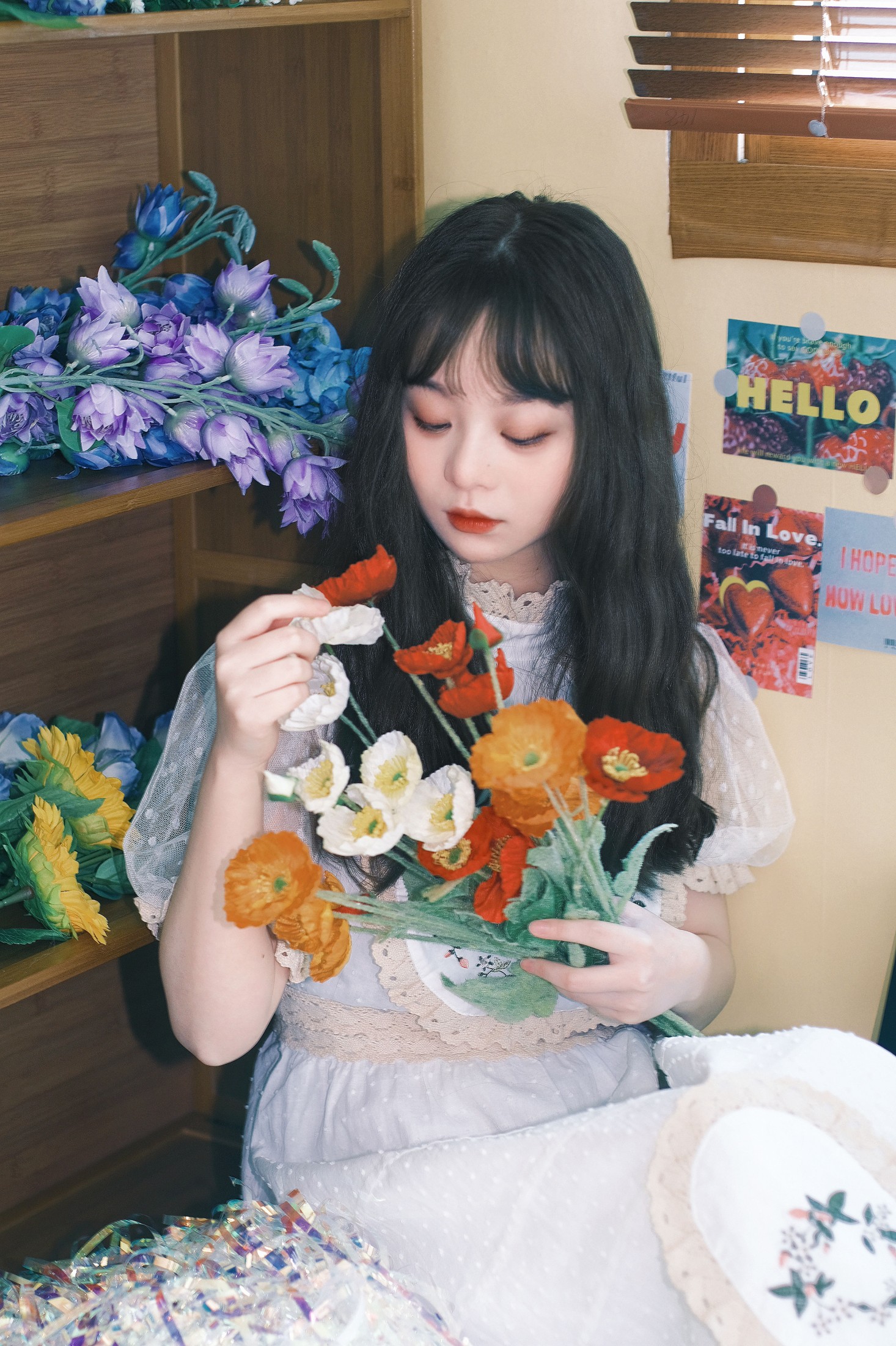 图片[5]-林野昭昭 – 《被鲜花包围的浪漫》[20P]-COS写真在线网