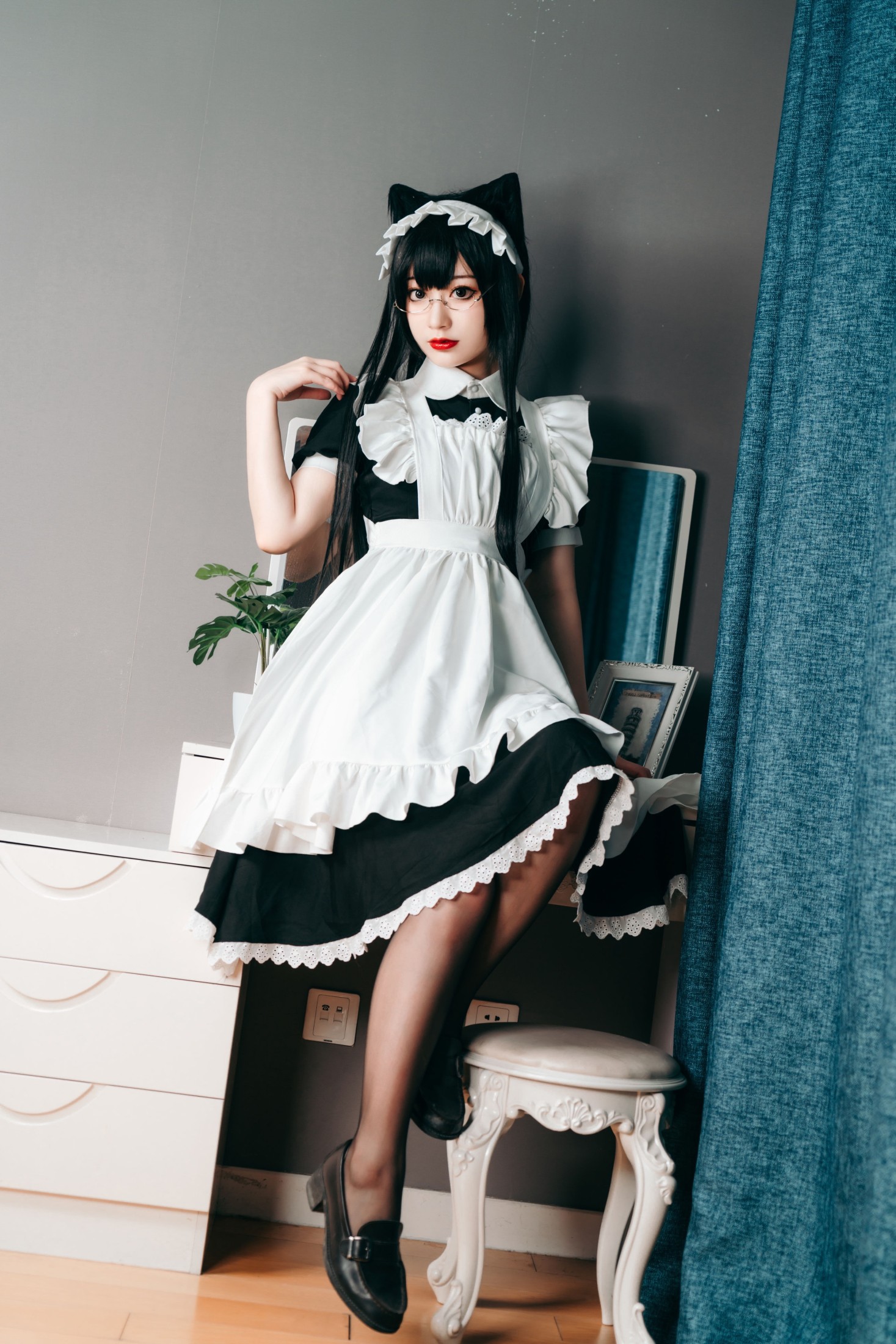图片[3]-桃墨公子x – 《在家偷偷穿上了女仆装》[39P]-COS写真在线网