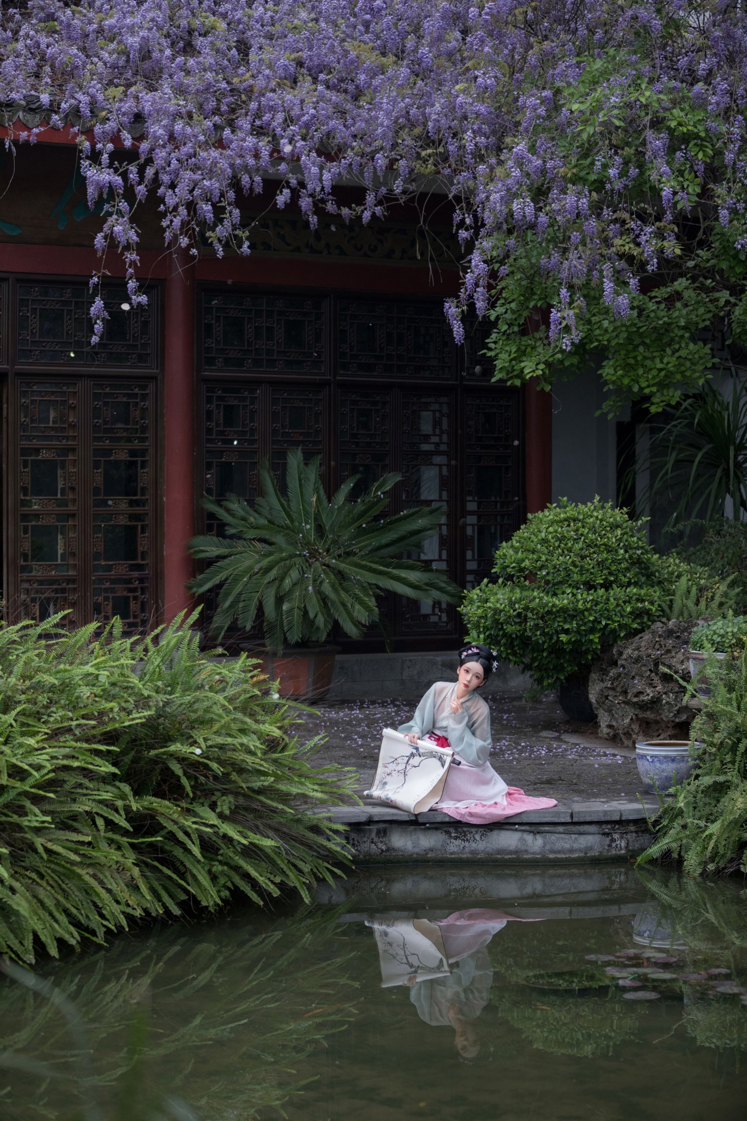 图片[3]-槐枝- – 《潭上紫藤》[38P]-COS写真在线网