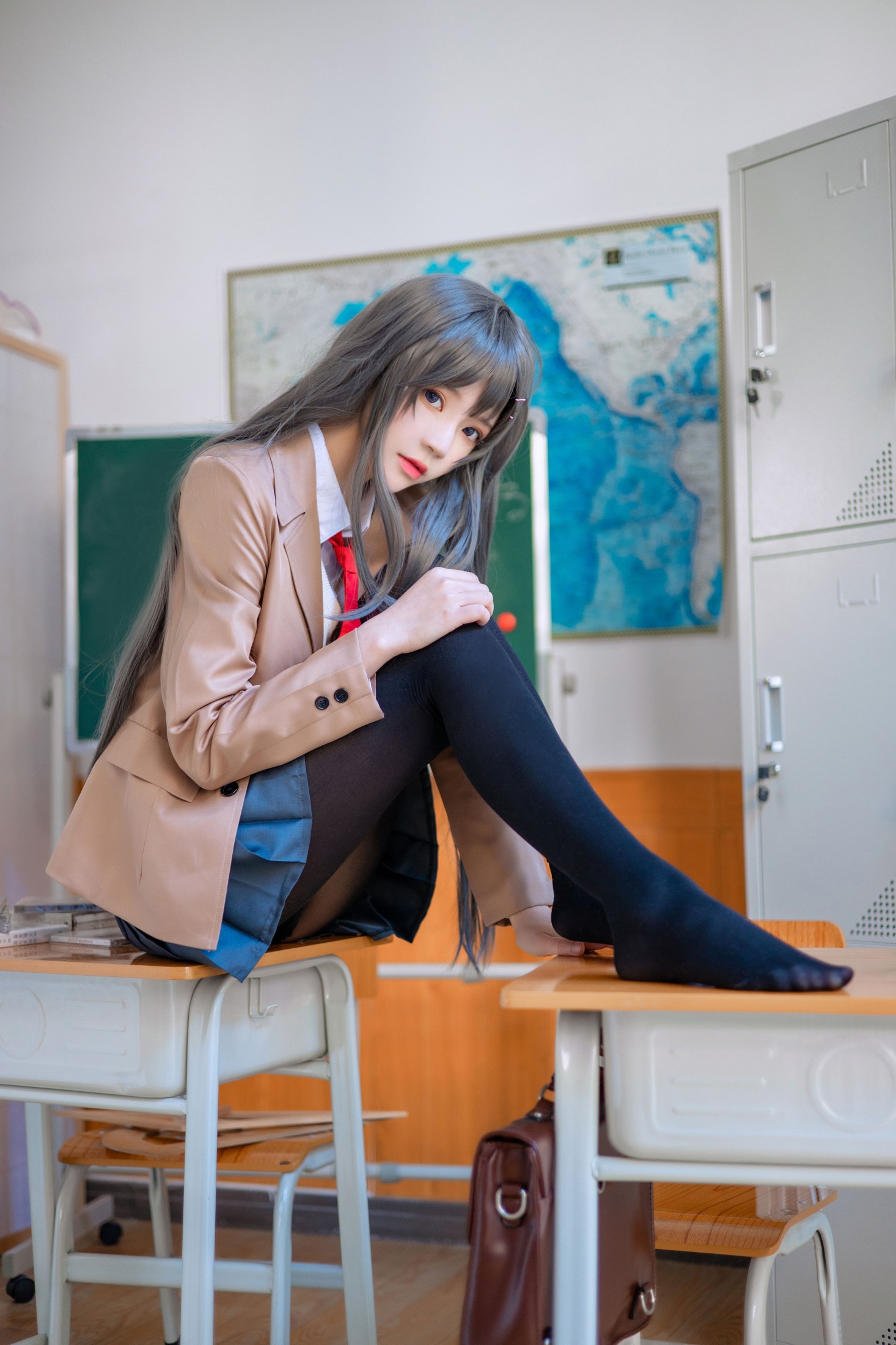 图片[6]-桜桃喵 – 《麻衣学姐制服cosplay 》[22P]-COS写真在线网