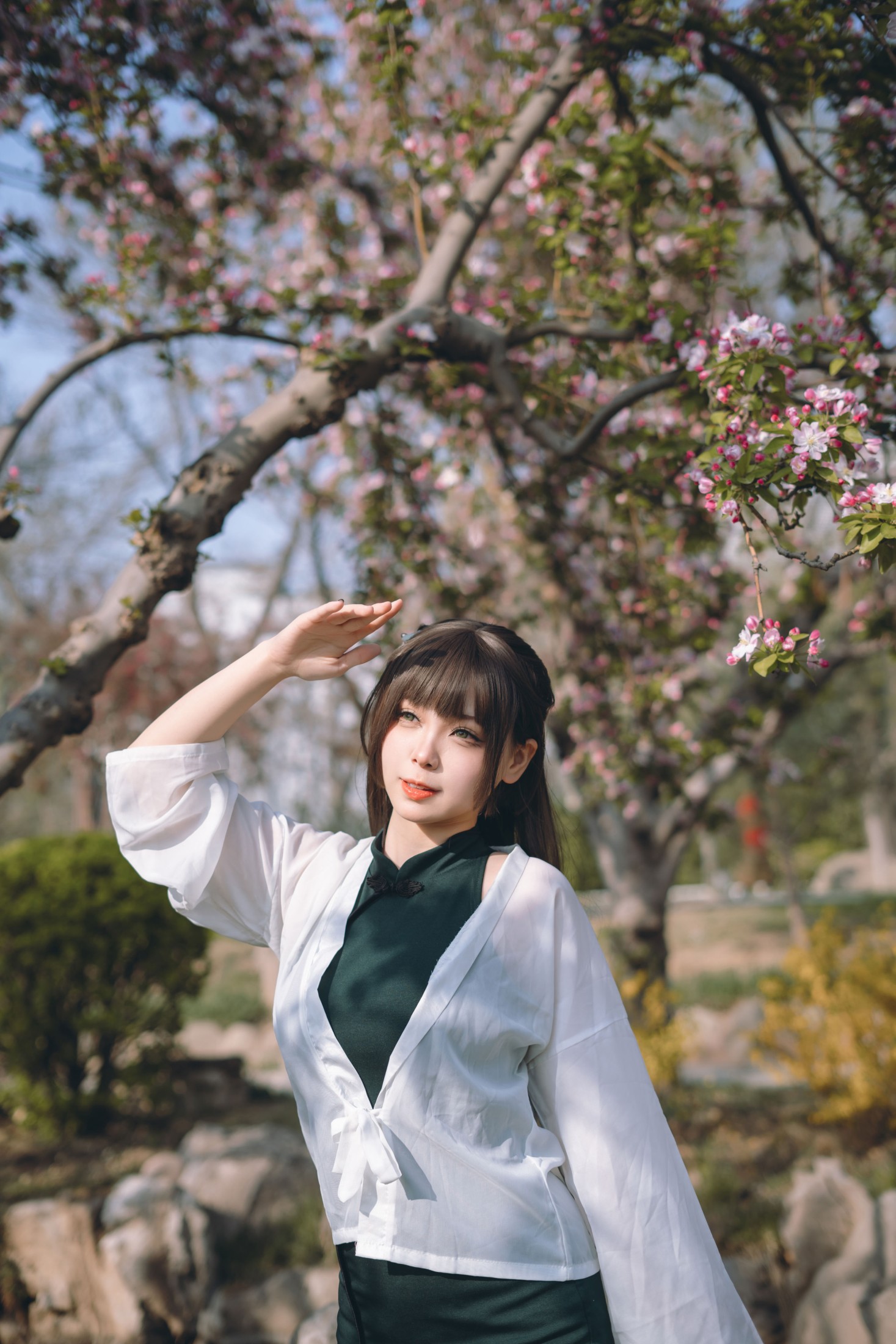 图片[3]-小桃川奈奈 – 《春游之旗袍》[32P]-COS写真在线网