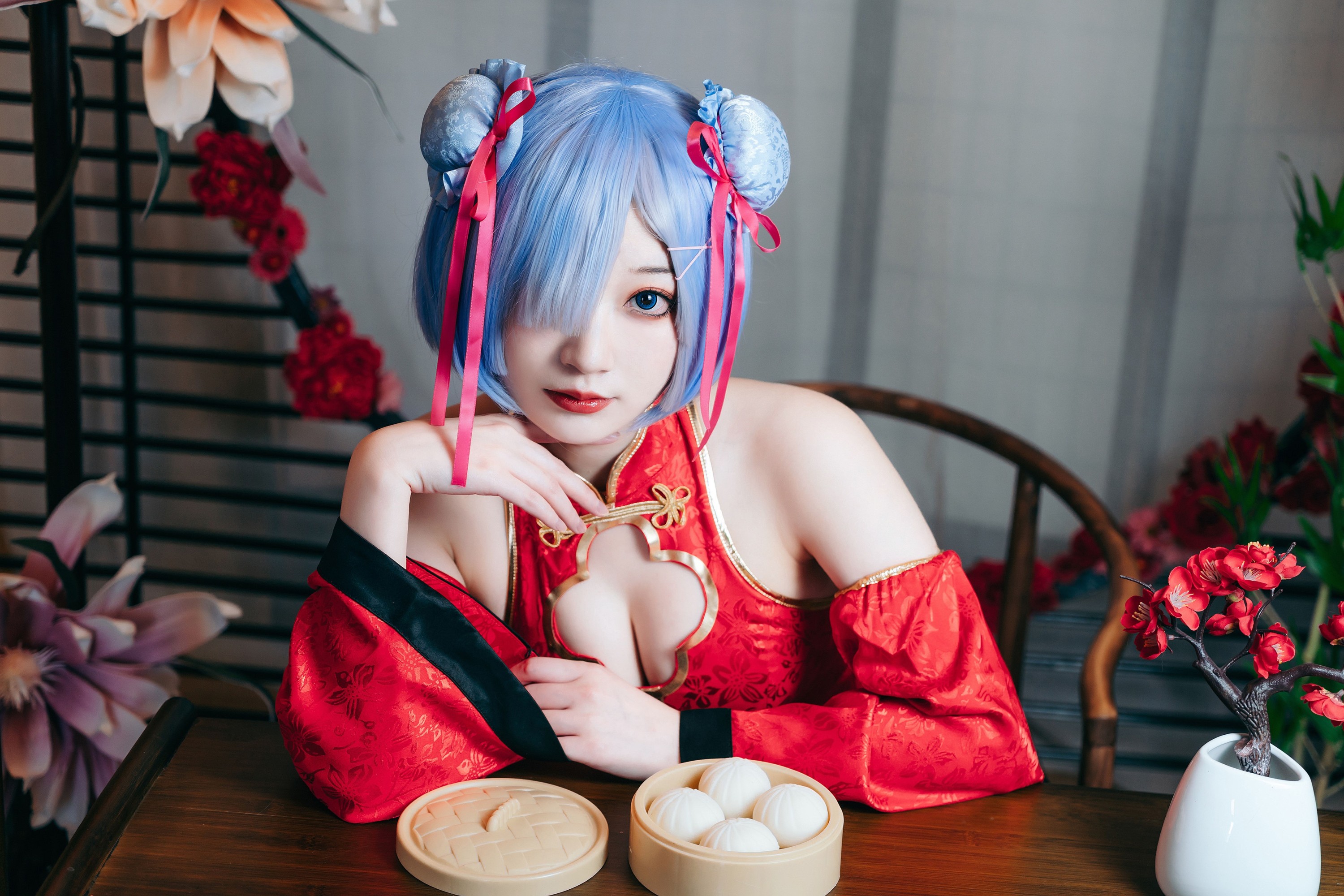 图片[5]-桃墨公子x – 《蕾姆中国风女仆》[31P]-COS写真在线网