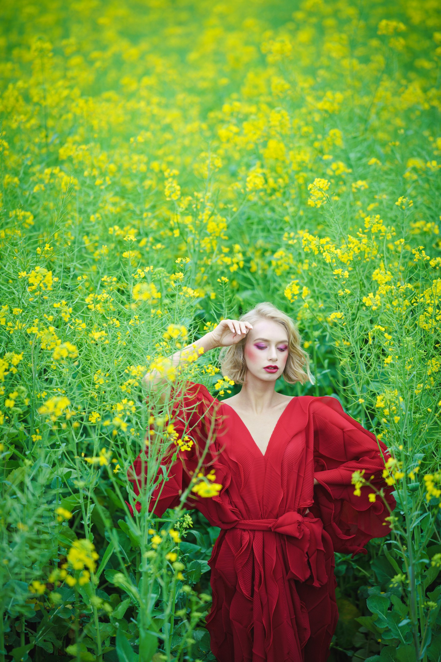 图片[5]-Natasha – 《红配绿，乌克兰美女眼中的油菜花田》[46P]-COS写真在线网