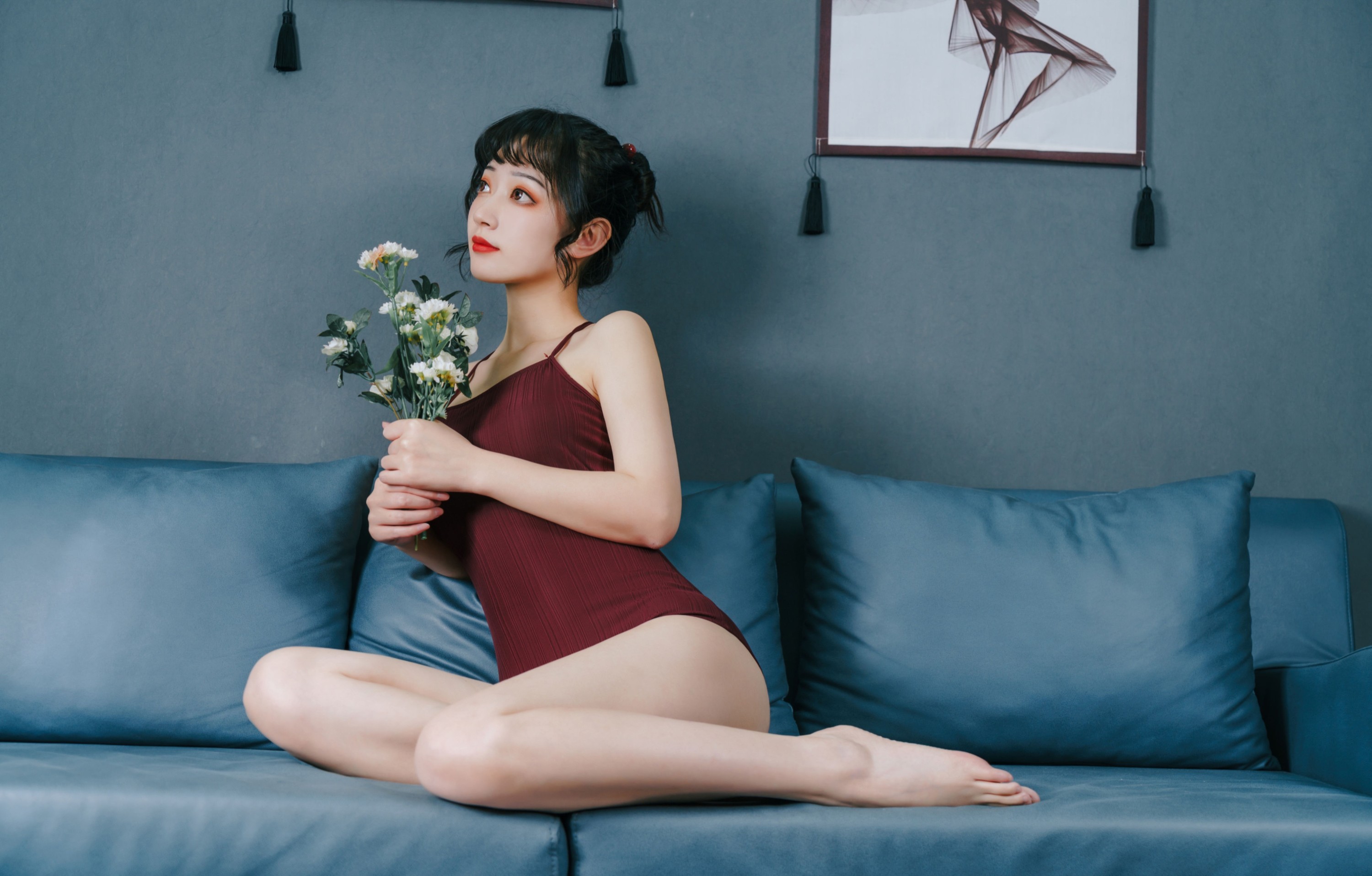 图片[3]-桃墨公子x – 《红色泳衣》[36P]-COS写真在线网