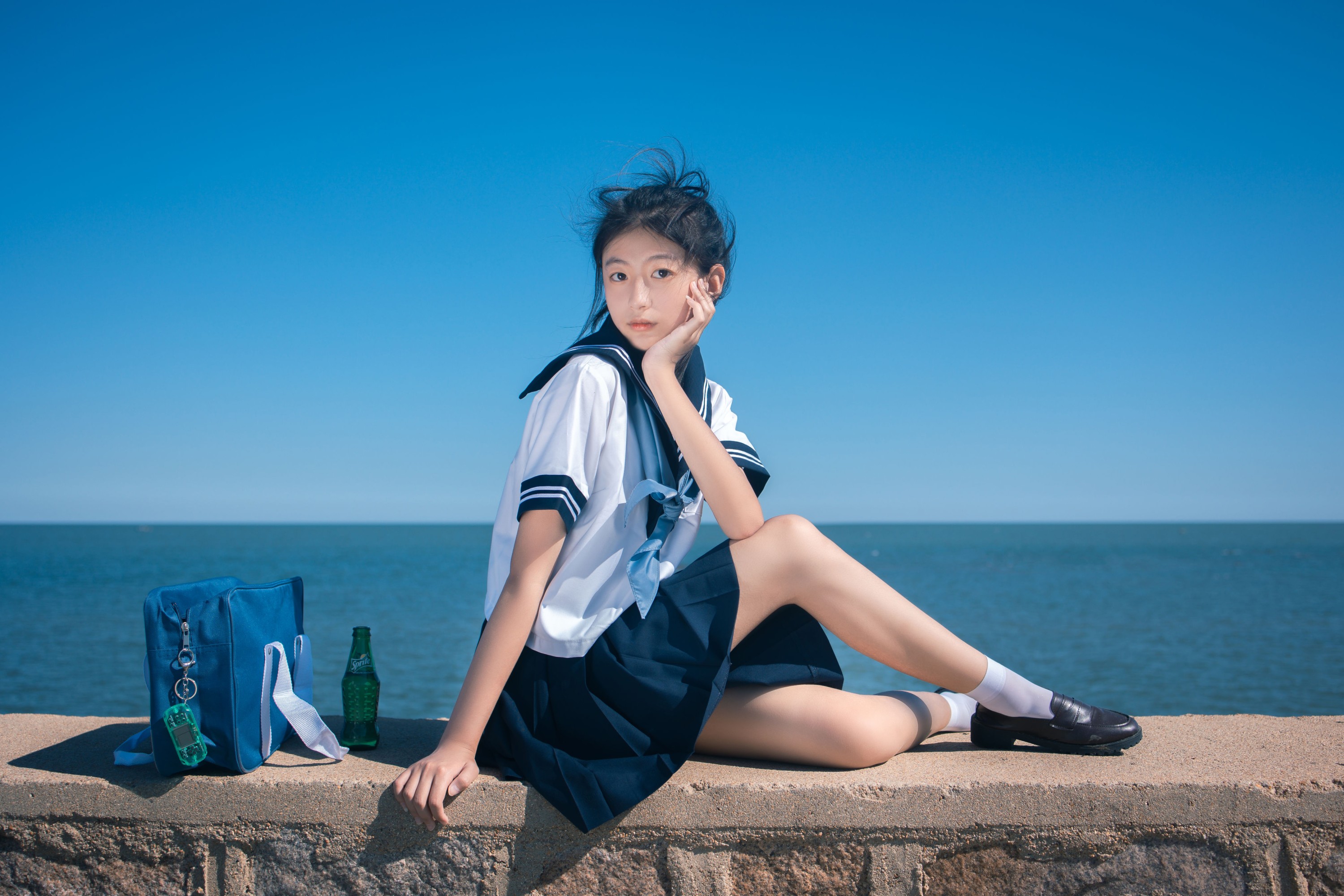 图片[6]-刺球老兮 – 《海边JK》[22P]-COS写真在线网