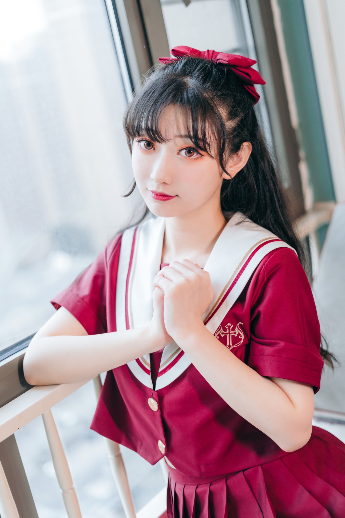 图片[4]-桃墨公子x – 《红色JK》[23P]-COS写真在线网