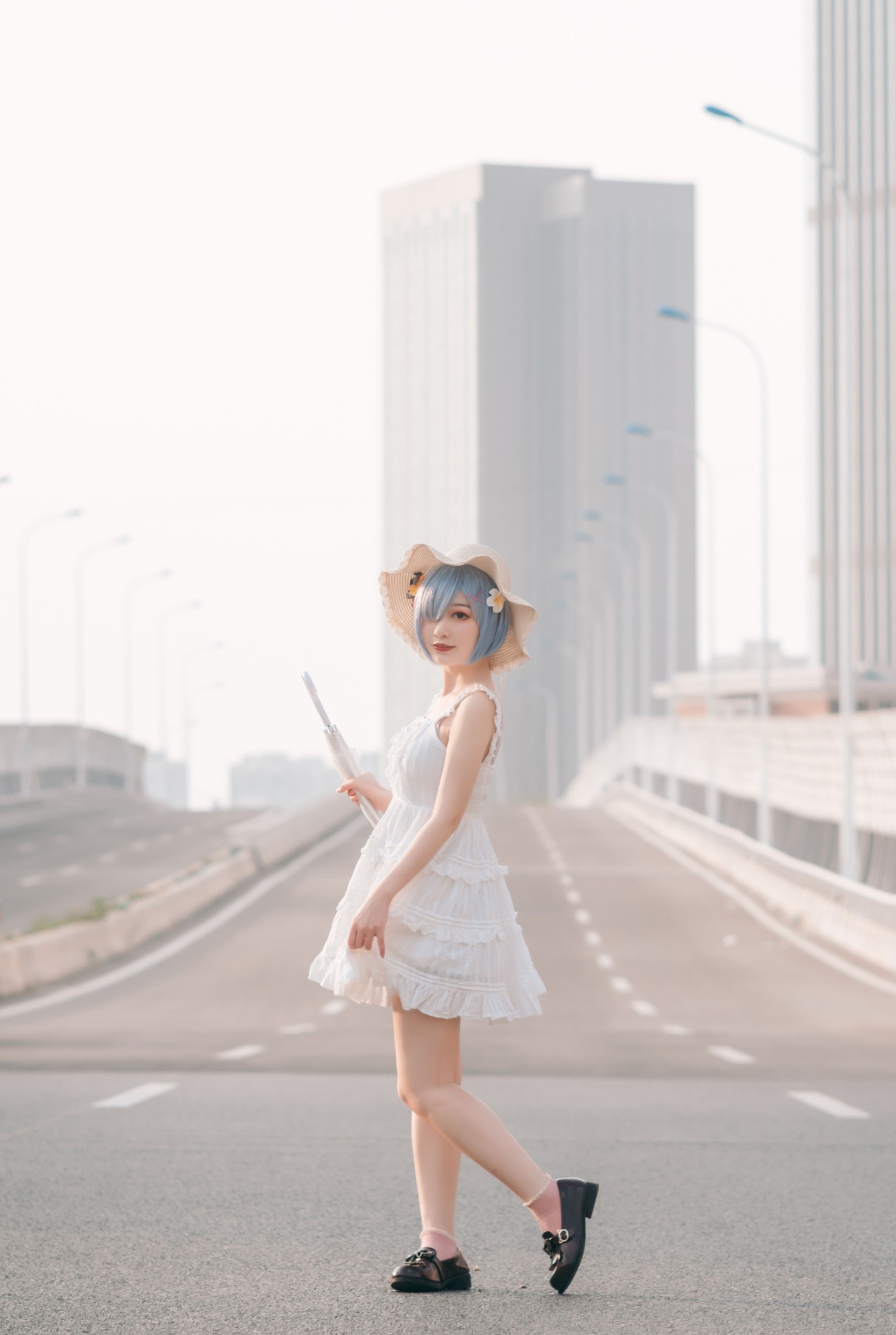 图片[5]-桃墨公子x – 《跨过大桥来到河边》[36P]-COS写真在线网