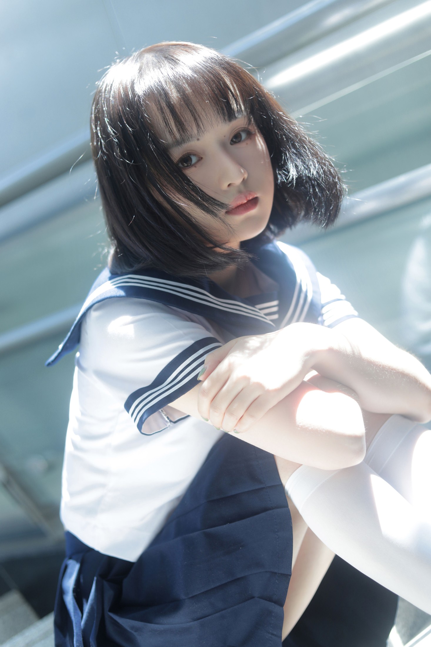 图片[3]-眷村小明 – 《地铁等待》[33P]-COS写真在线网