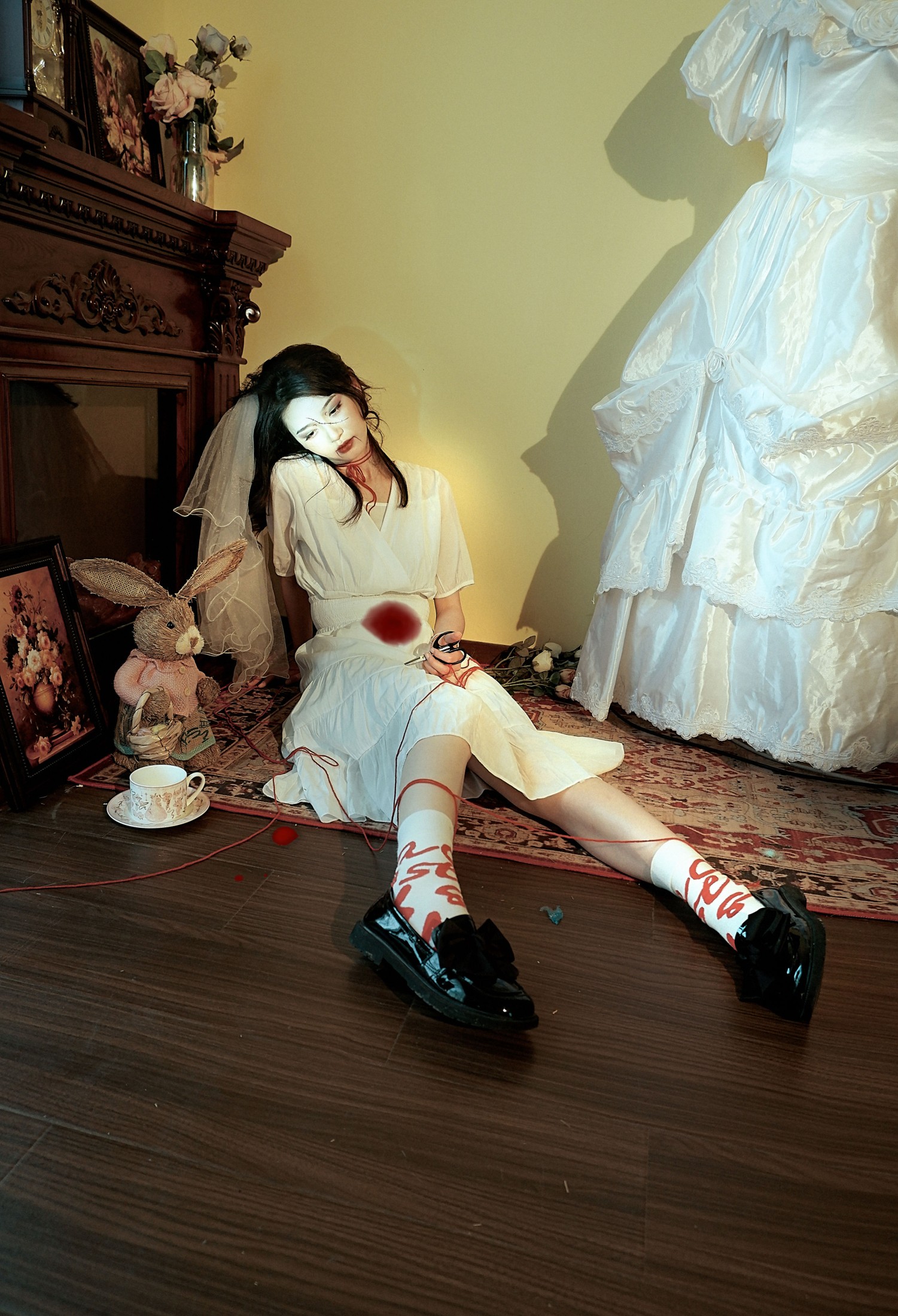 图片[4]-鹿半仙儿_ – 《新娘》[23P]-COS写真在线网
