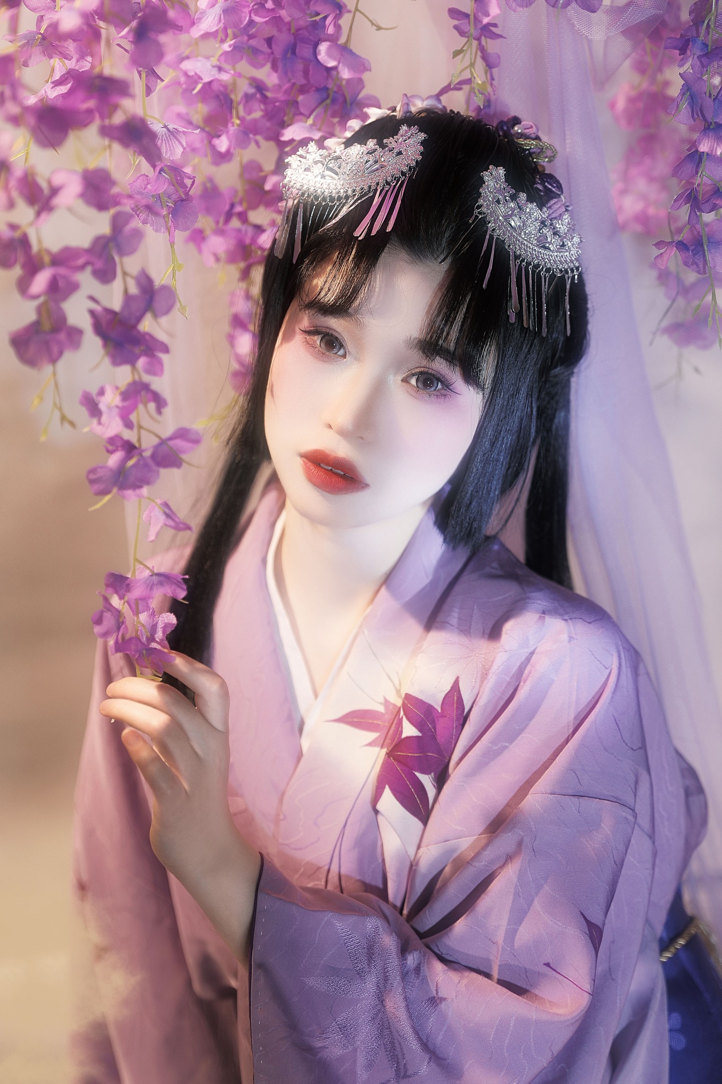 图片[5]-猫咪 – 《紫藤花妖》[23P]-COS写真在线网