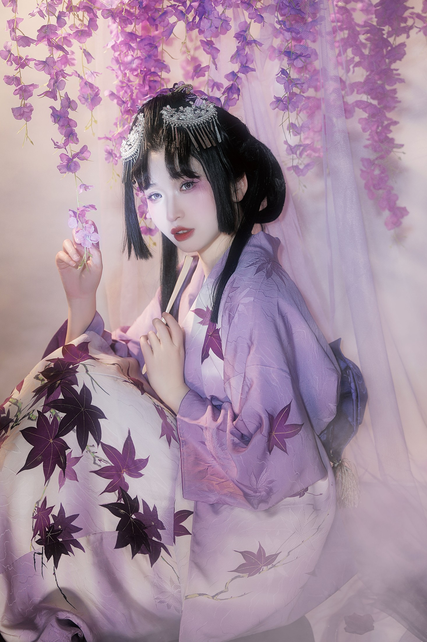 图片[3]-猫咪 – 《紫藤花妖》[23P]-COS写真在线网