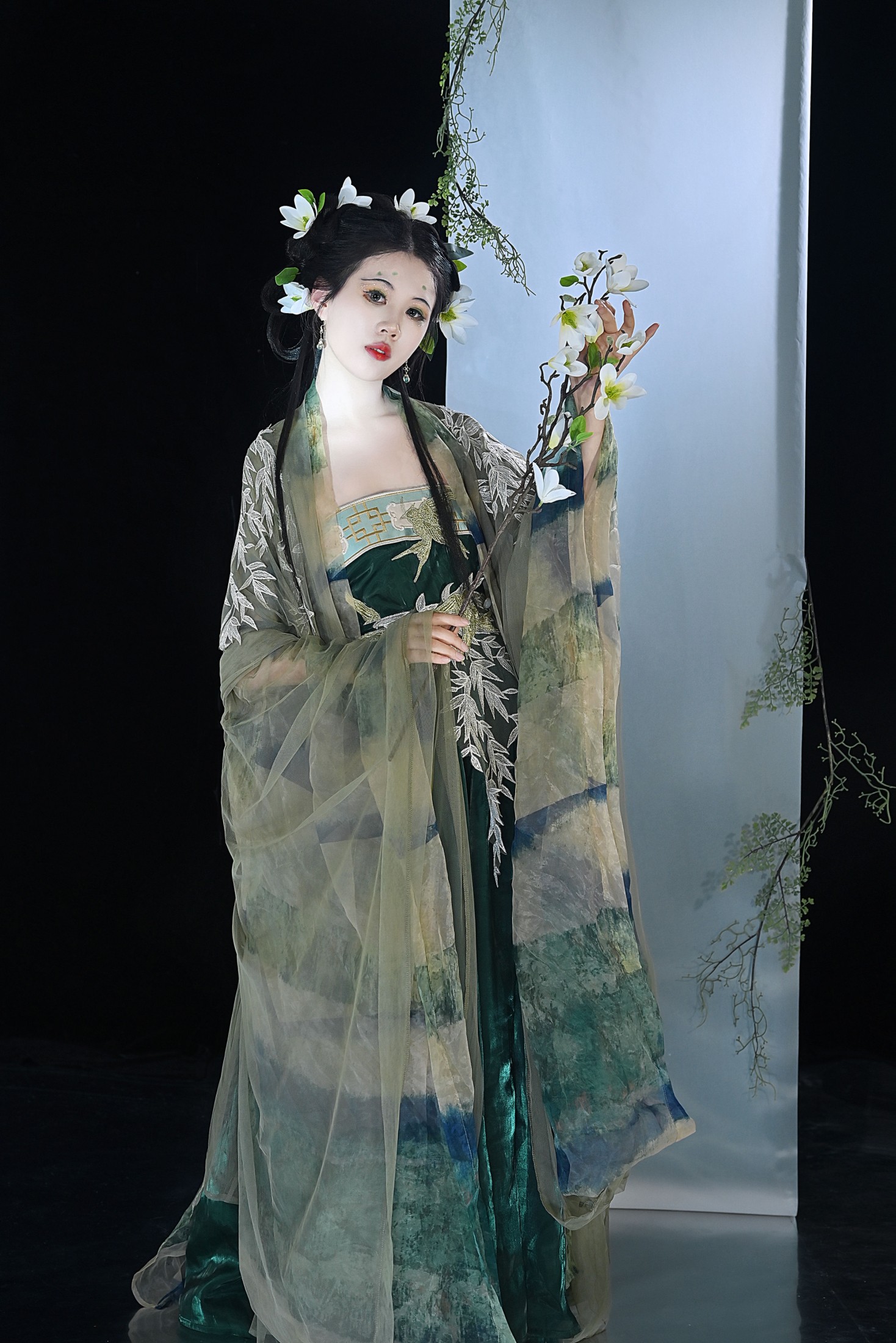 图片[4]-阿靖 – 《绿》[22P]-COS写真在线网