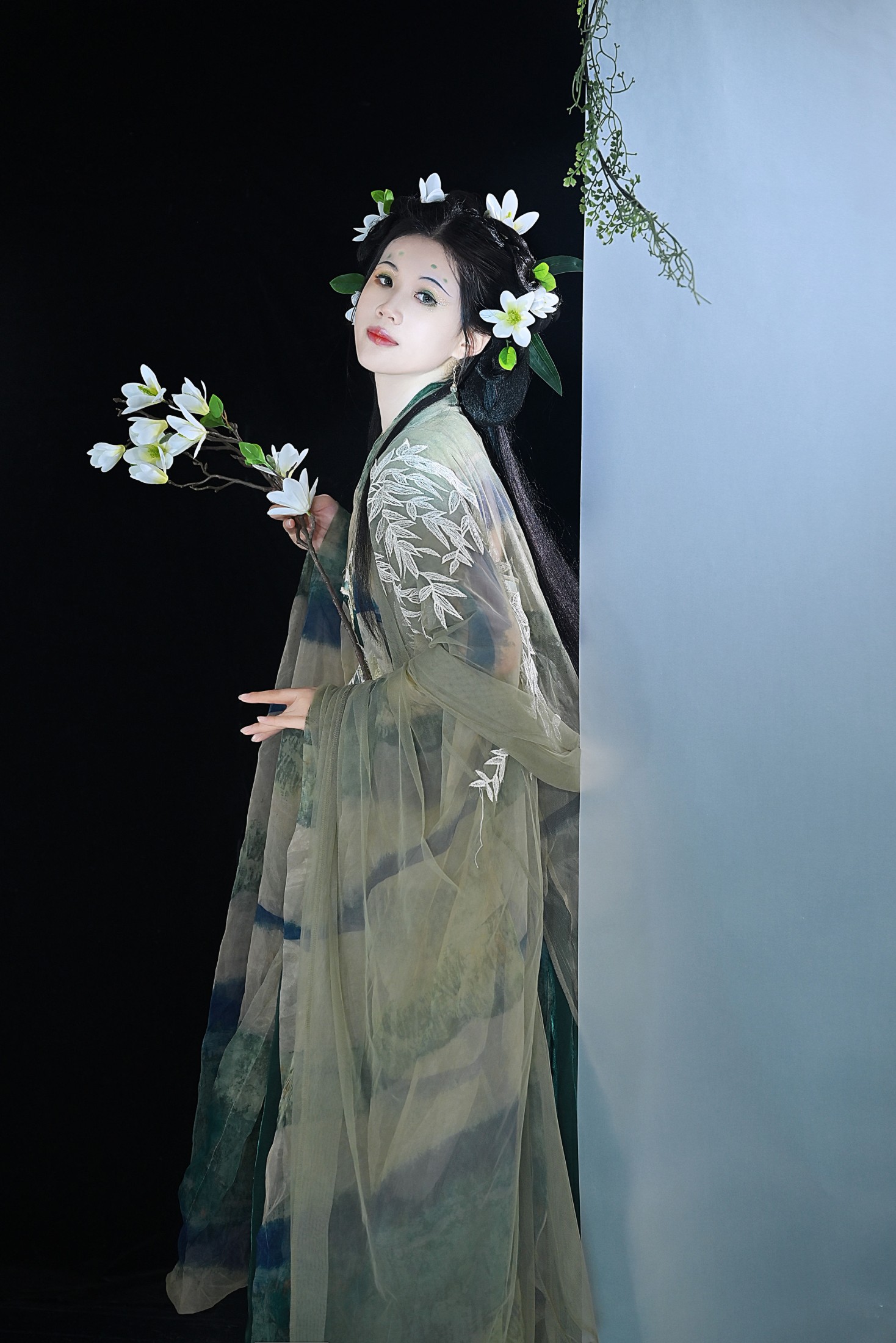 图片[3]-阿靖 – 《绿》[22P]-COS写真在线网