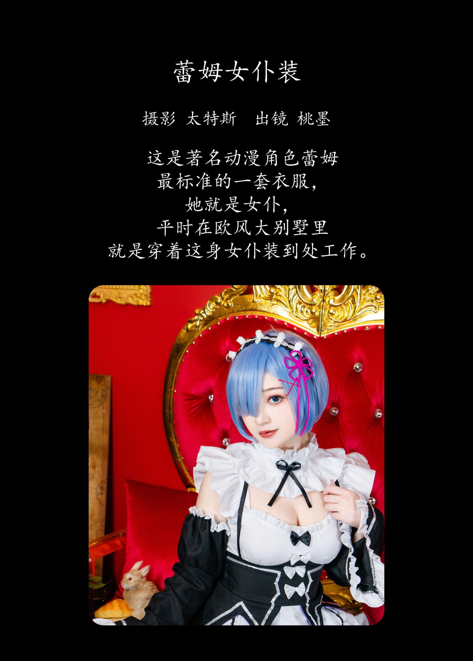 图片[2]-桃墨公子x – 《蕾姆女仆装》[24P]-COS写真在线网