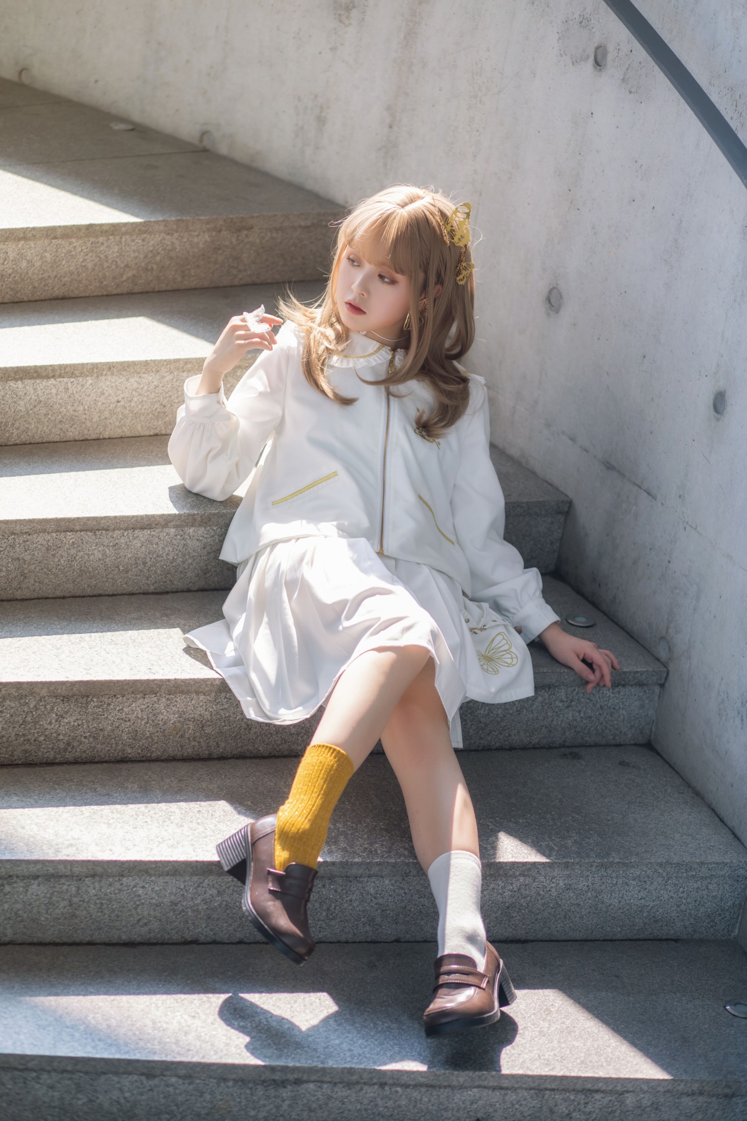 图片[3]-AKIMOTO帽衫 – 《幻蝶JK》[21P]-COS写真在线网