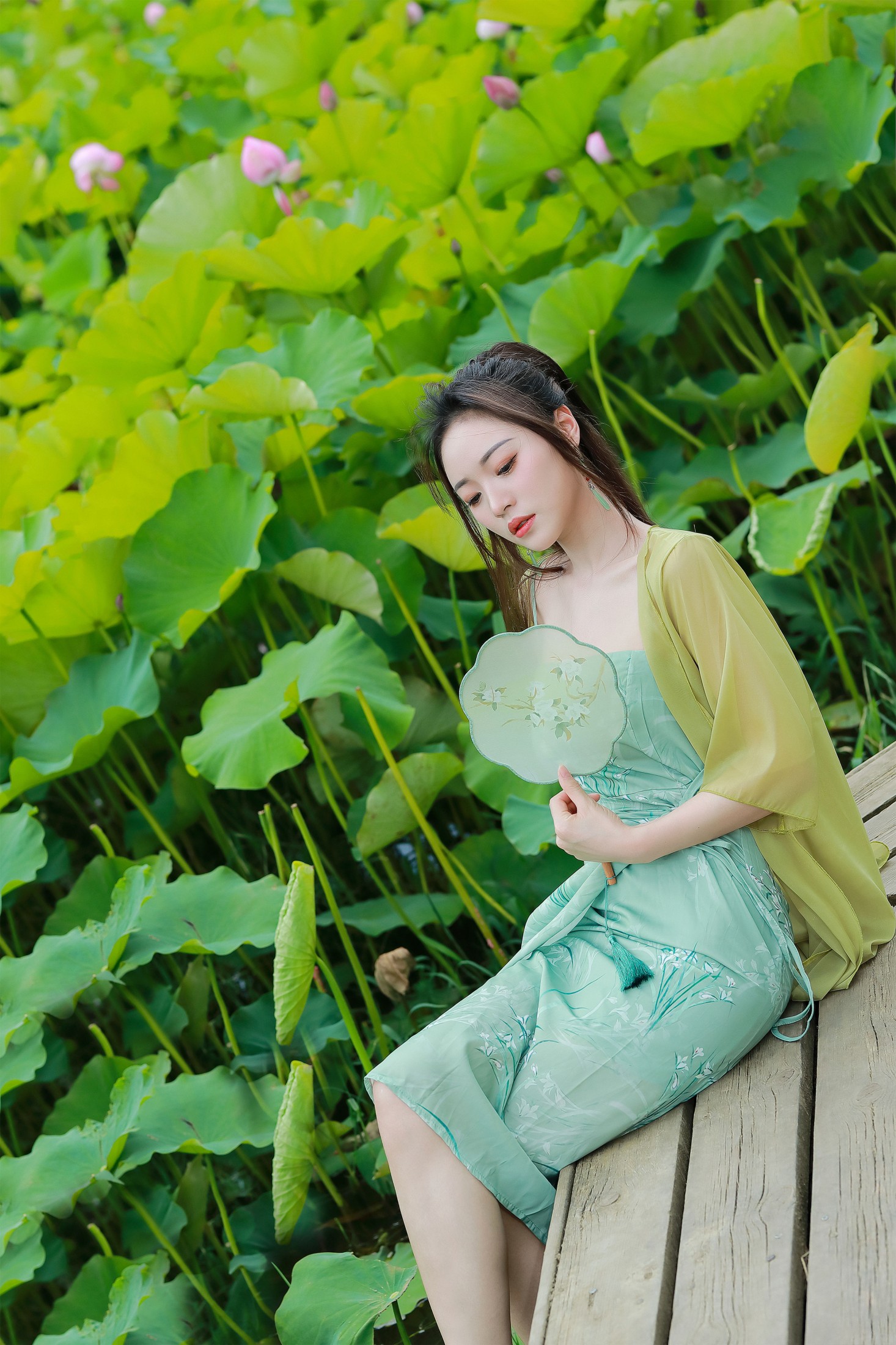 图片[5]-鱼儿 – 《绿荷新意》[26P]-COS写真在线网