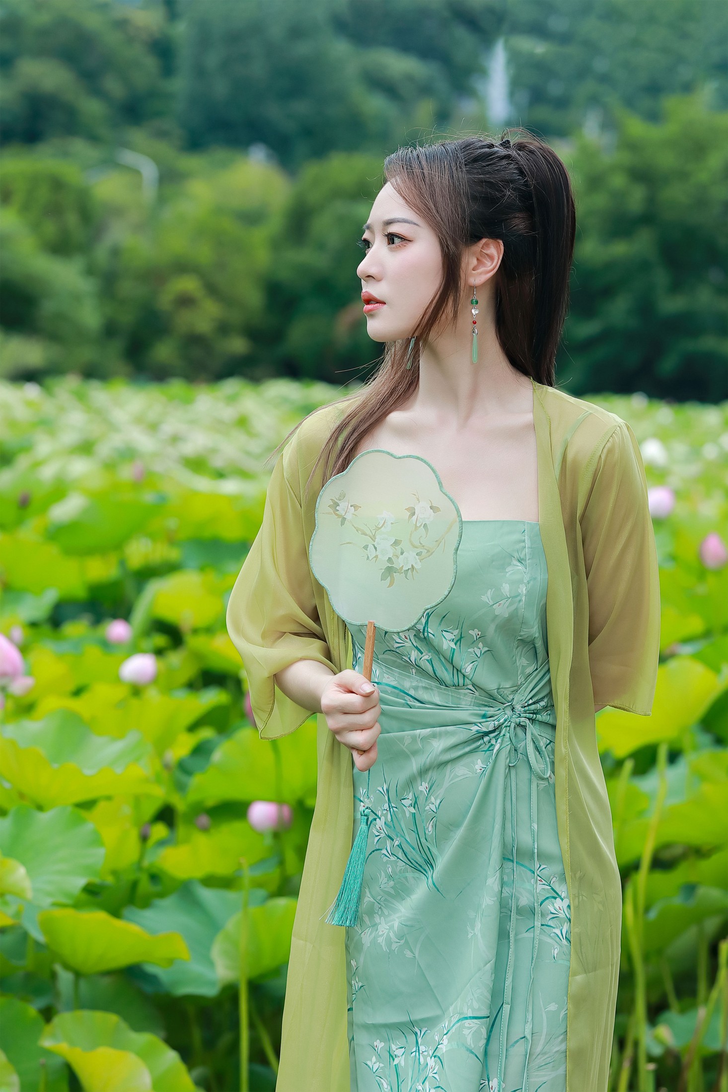 图片[3]-鱼儿 – 《绿荷新意》[26P]-COS写真在线网