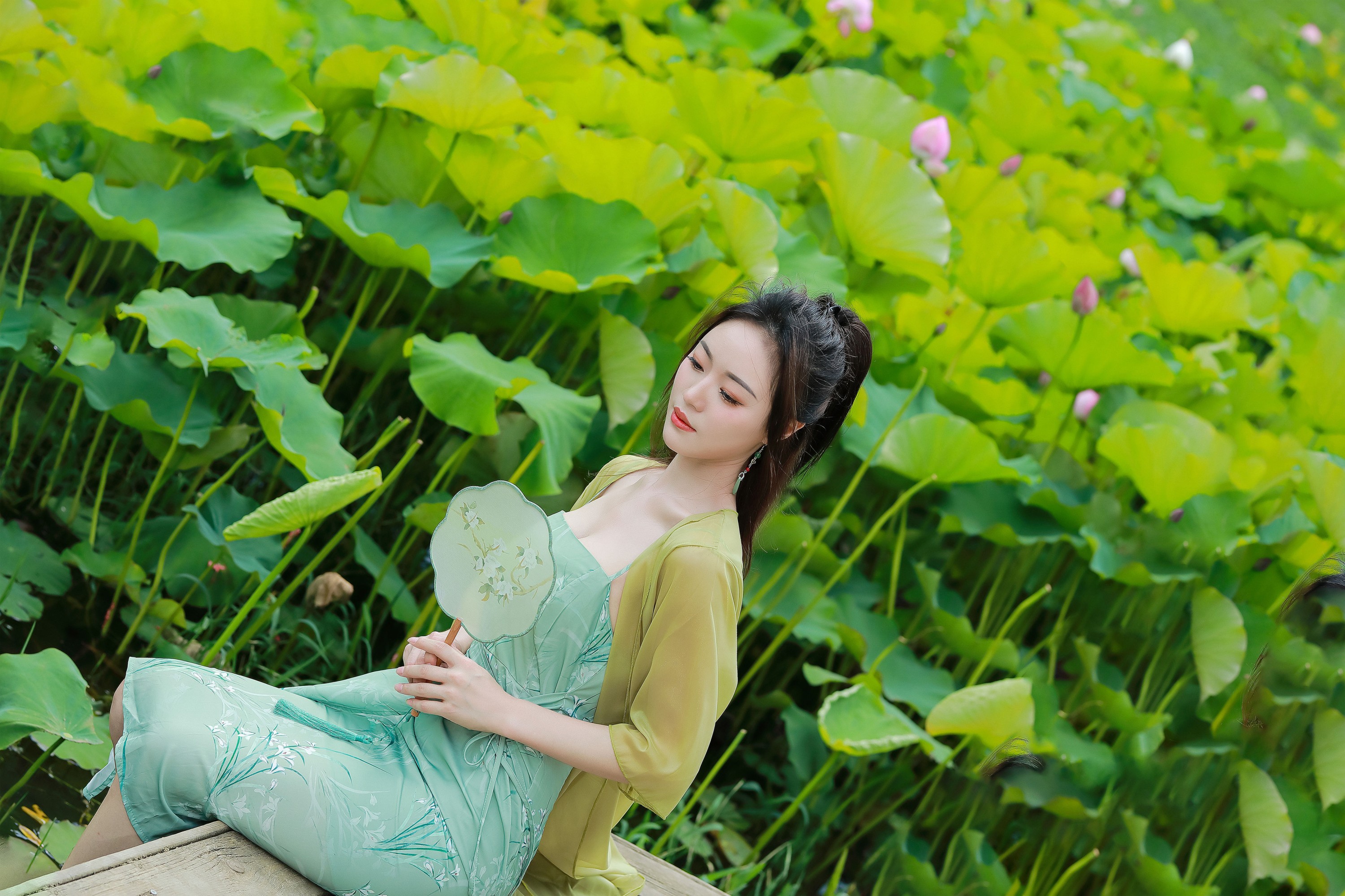 图片[4]-鱼儿 – 《绿荷新意》[26P]-COS写真在线网