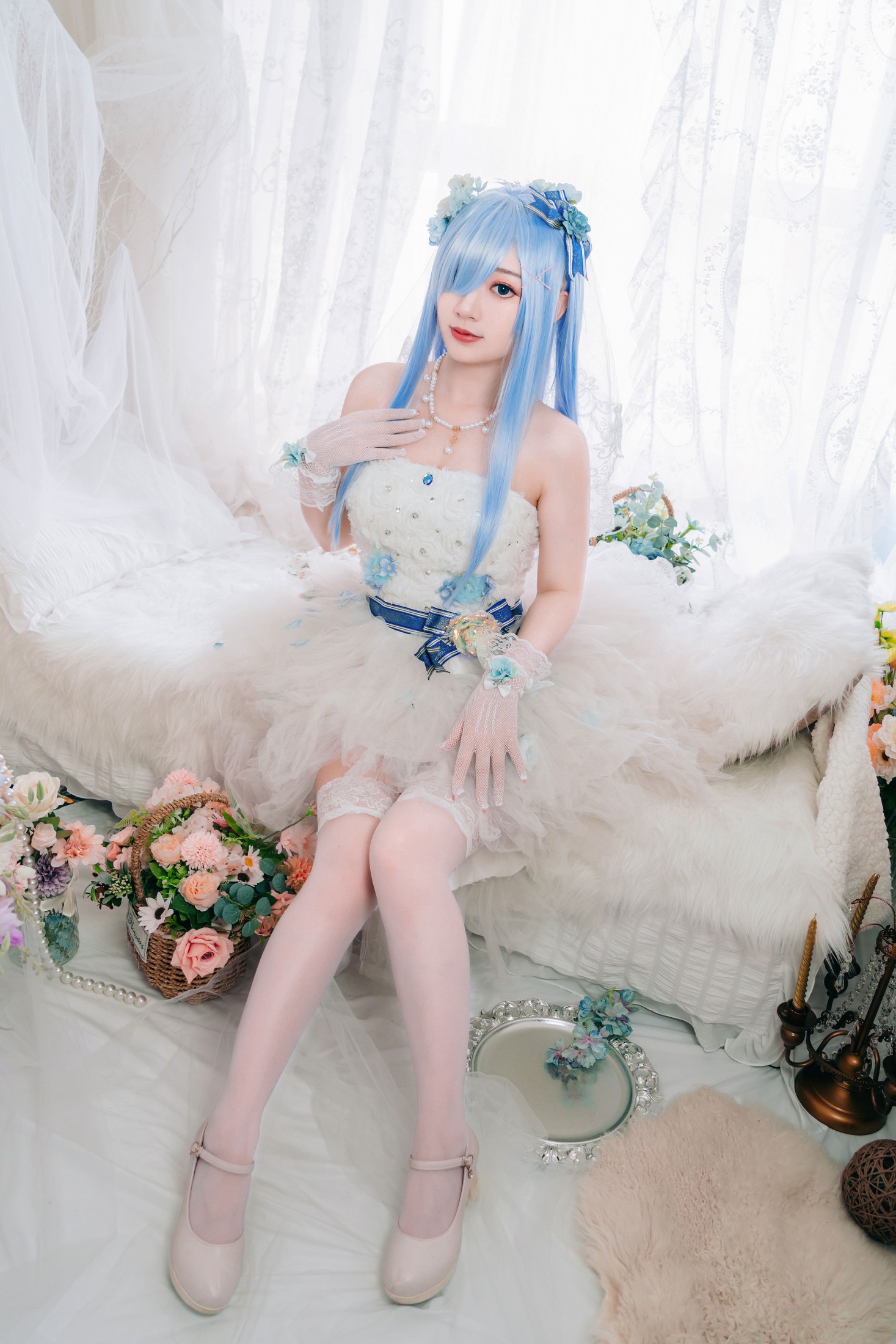 图片[4]-桃墨公子x – 《长发蕾姆花嫁》[23P]-COS写真在线网