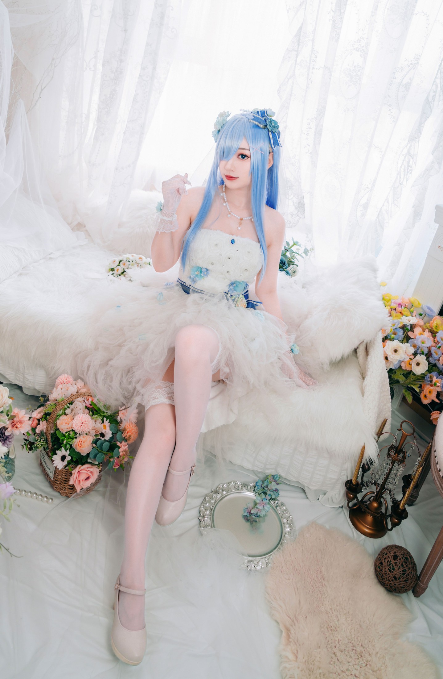 图片[5]-桃墨公子x – 《长发蕾姆花嫁》[23P]-COS写真在线网