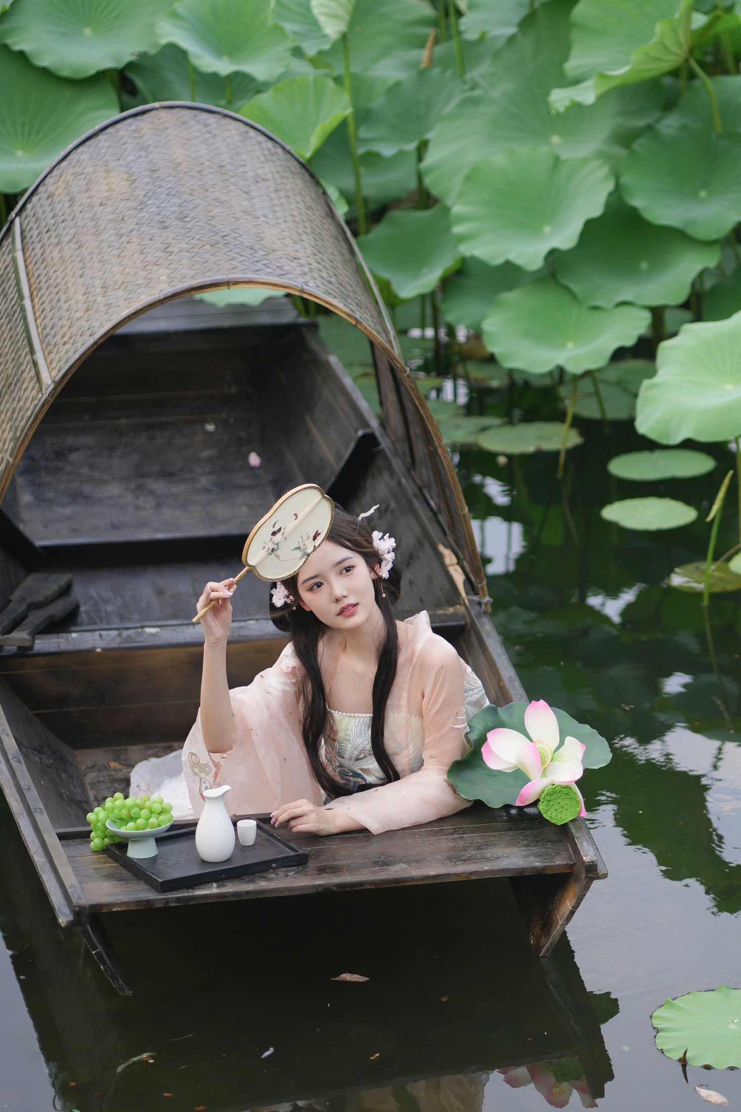 图片[5]-是鱼干啊～ – 《水面清圆一一风荷举》[24P]-COS写真在线网