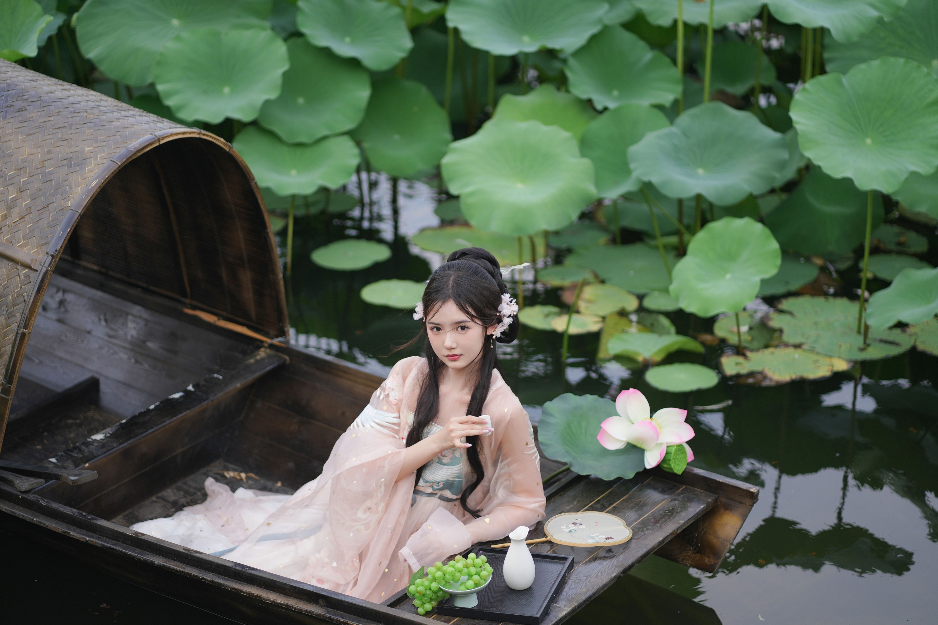 图片[4]-是鱼干啊～ – 《水面清圆一一风荷举》[24P]-COS写真在线网