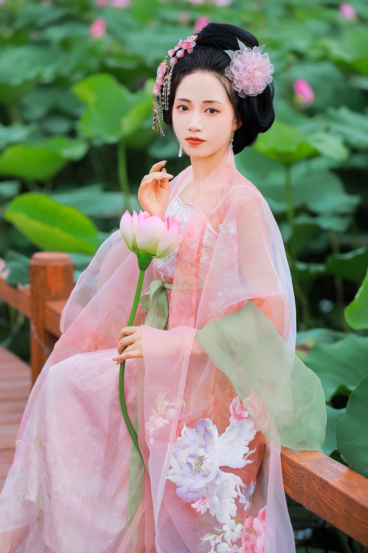 图片[4]-甜甜 – 《采莲曲》[21P]-COS写真在线网