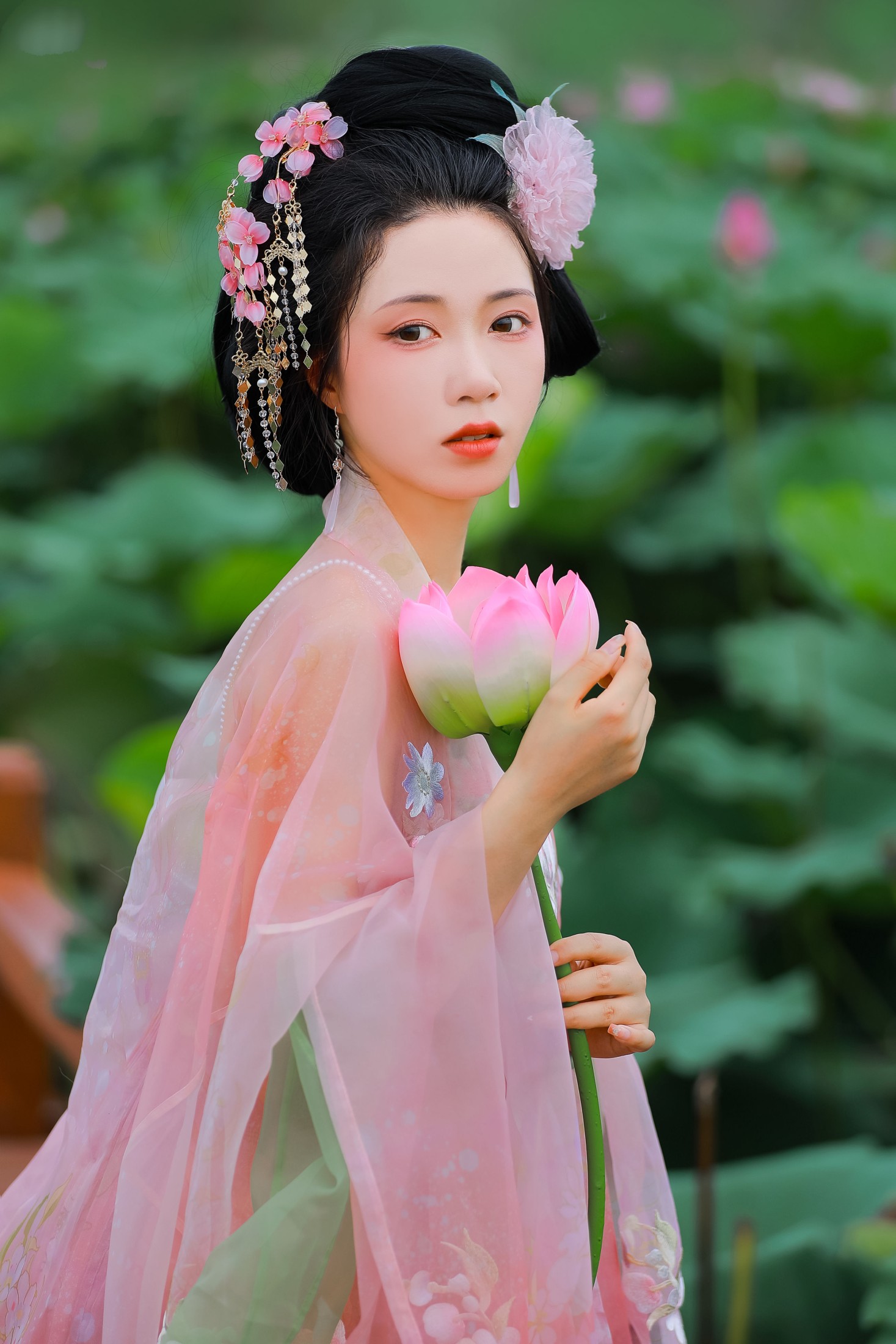 图片[5]-甜甜 – 《采莲曲》[21P]-COS写真在线网