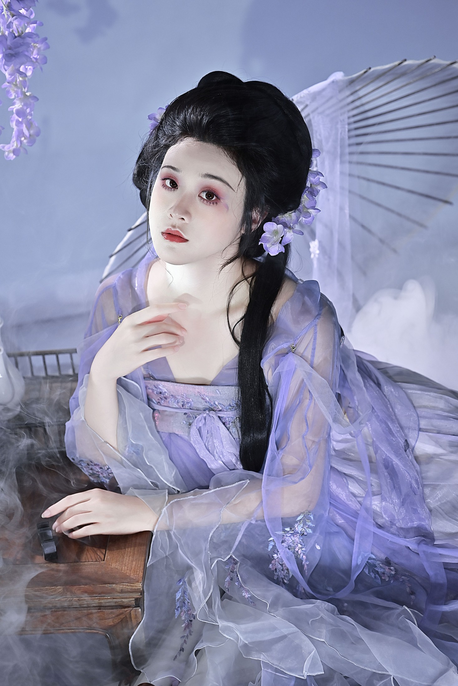 图片[3]-神赐杏杏 – 《紫藤少女》[22P]-COS写真在线网