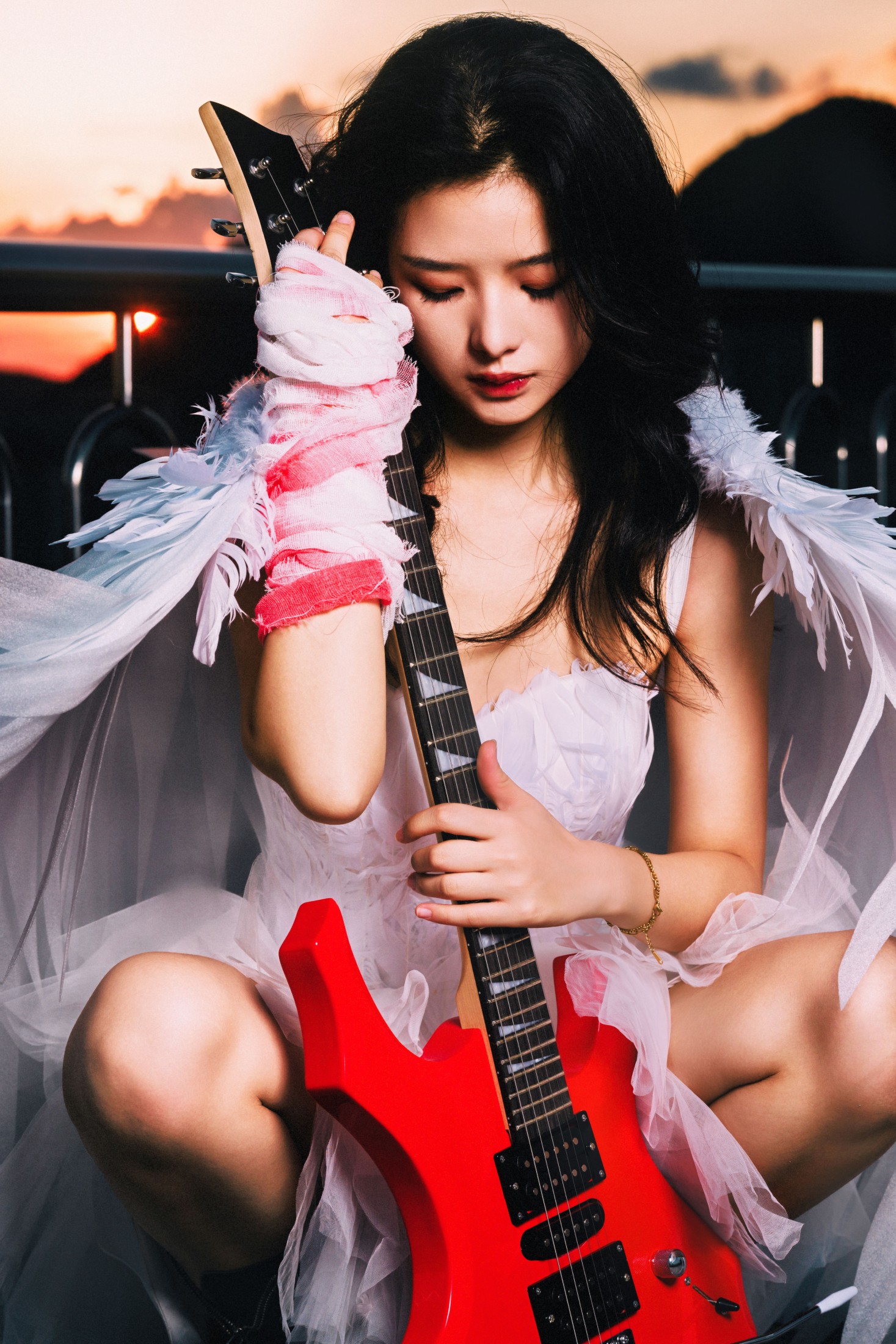 图片[5]-不搭小妖 – 《天台摇滚》[37P]-COS写真在线网